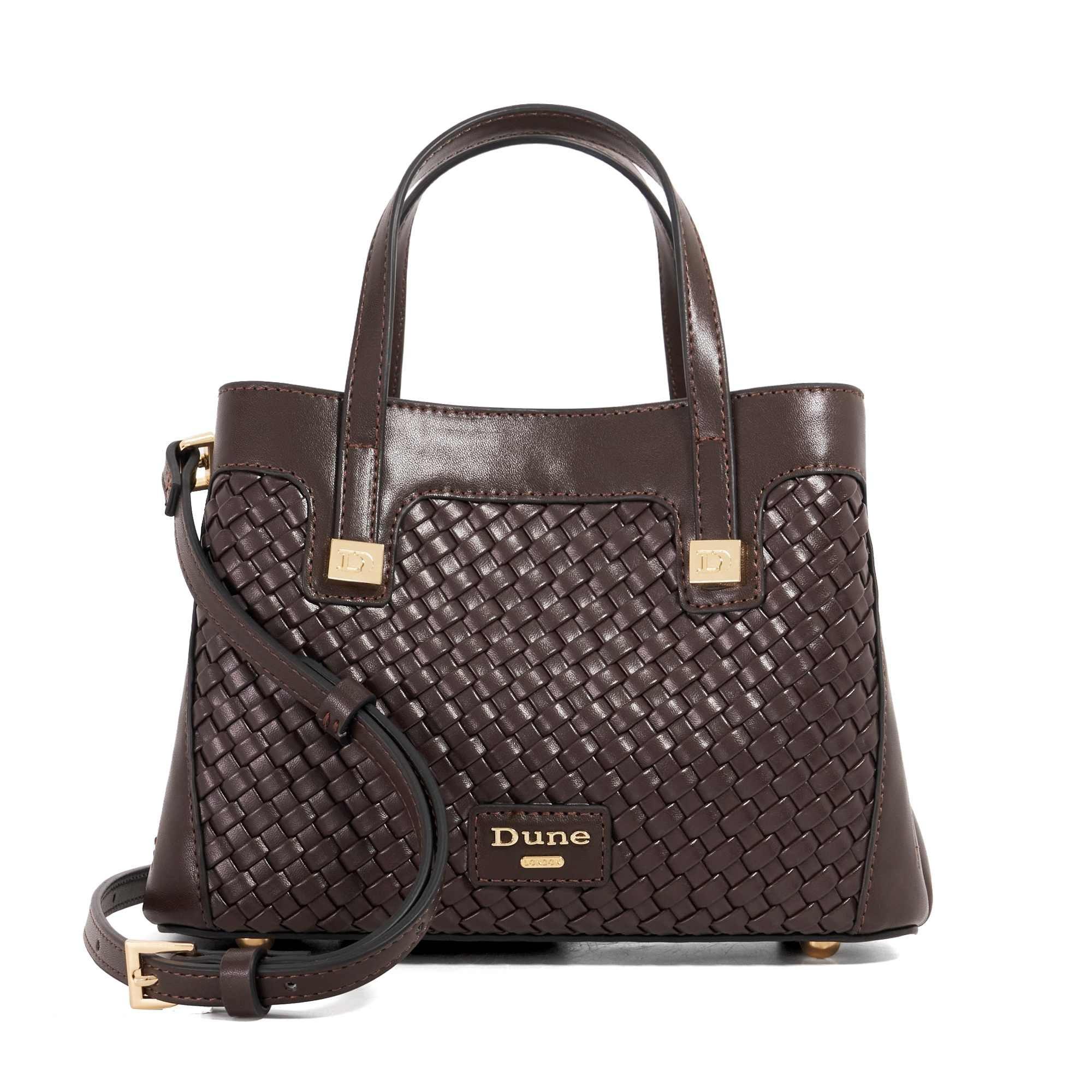 Dune London Women's Deavie Top Handle Bag - Dark Brown