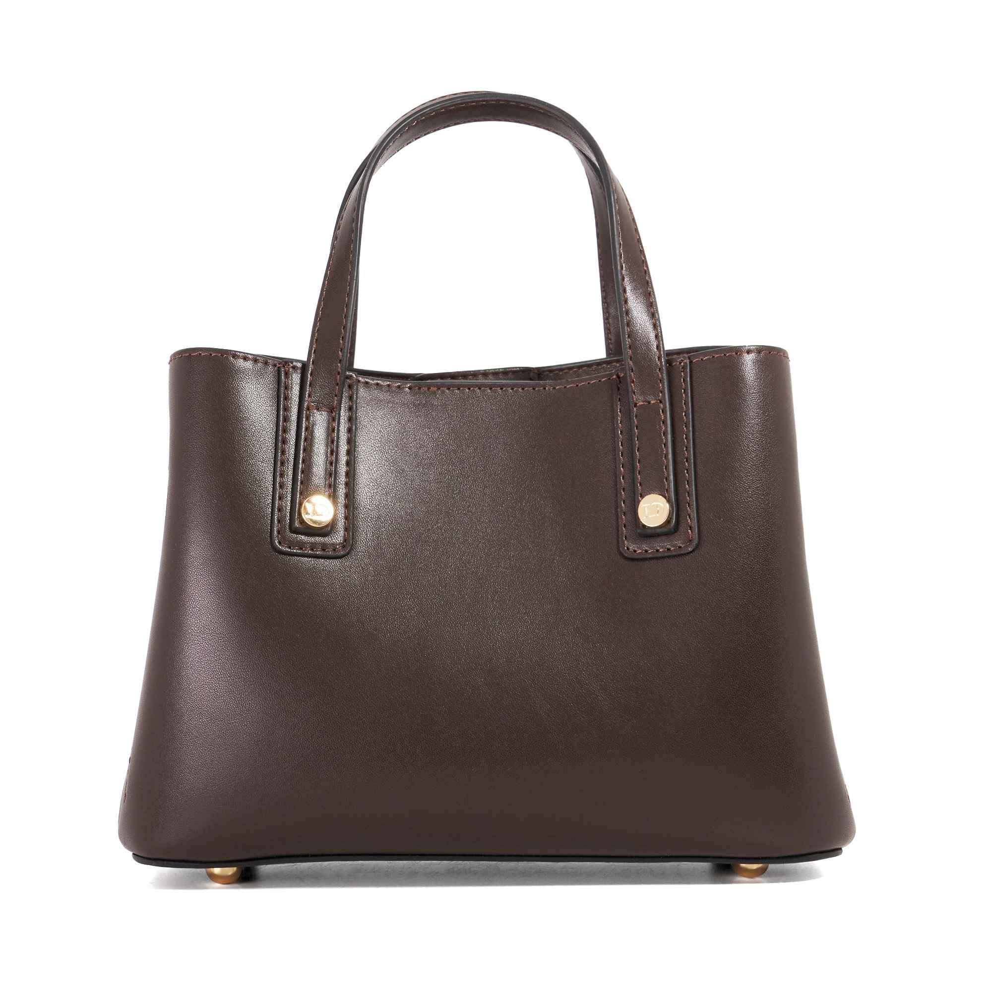 Dark Brown - Dune London - Women's Deavie Multiway Straps Crochet Top Handle Bag - 2