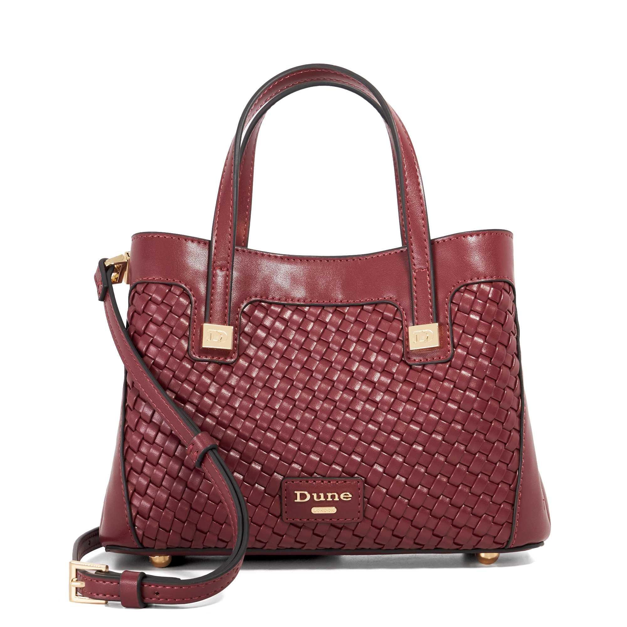 Burgundy - Dune London - Women's Deavie Top Handle Bag - 1