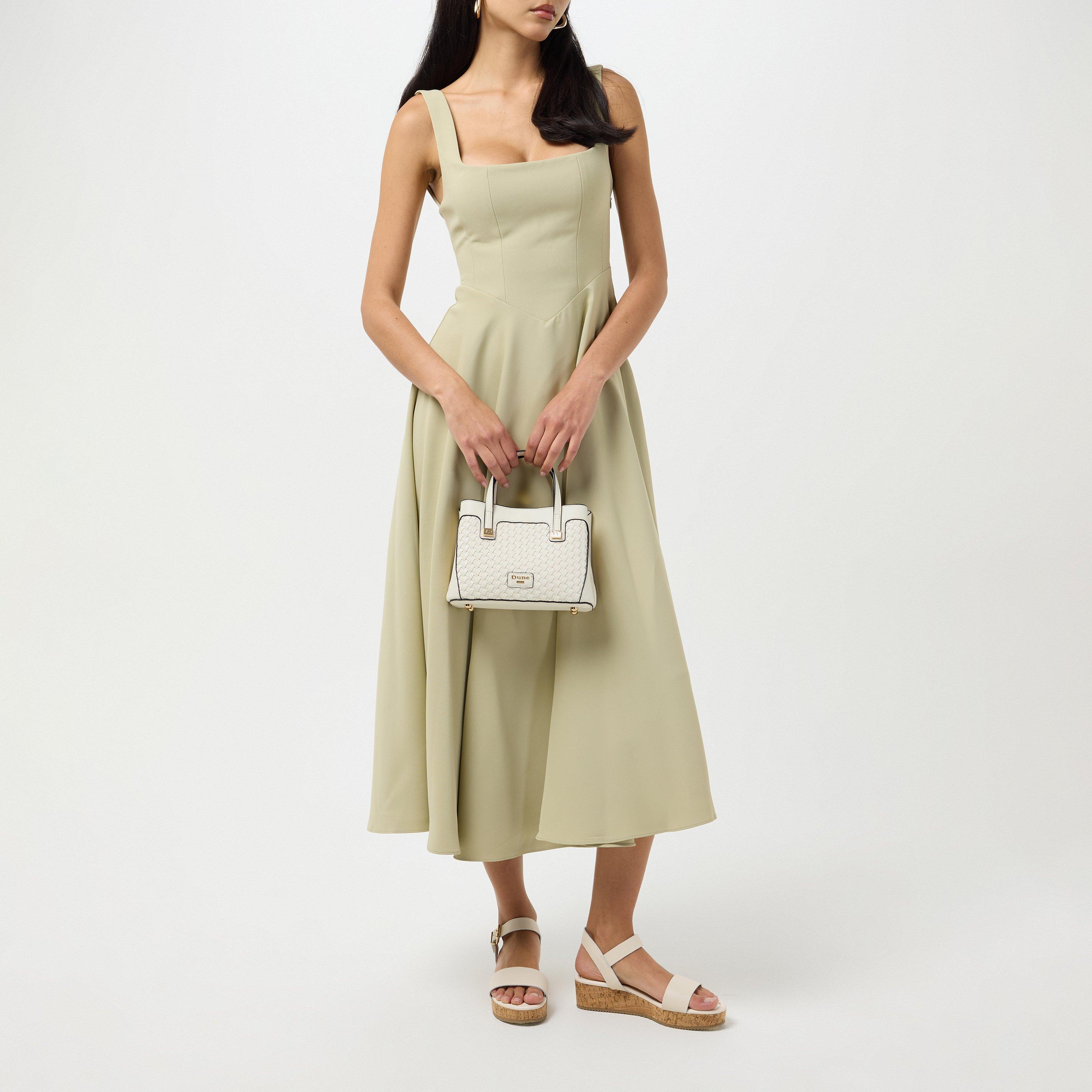 Ecru - Dune London - Women's Deavie Top Handle Bag - 4