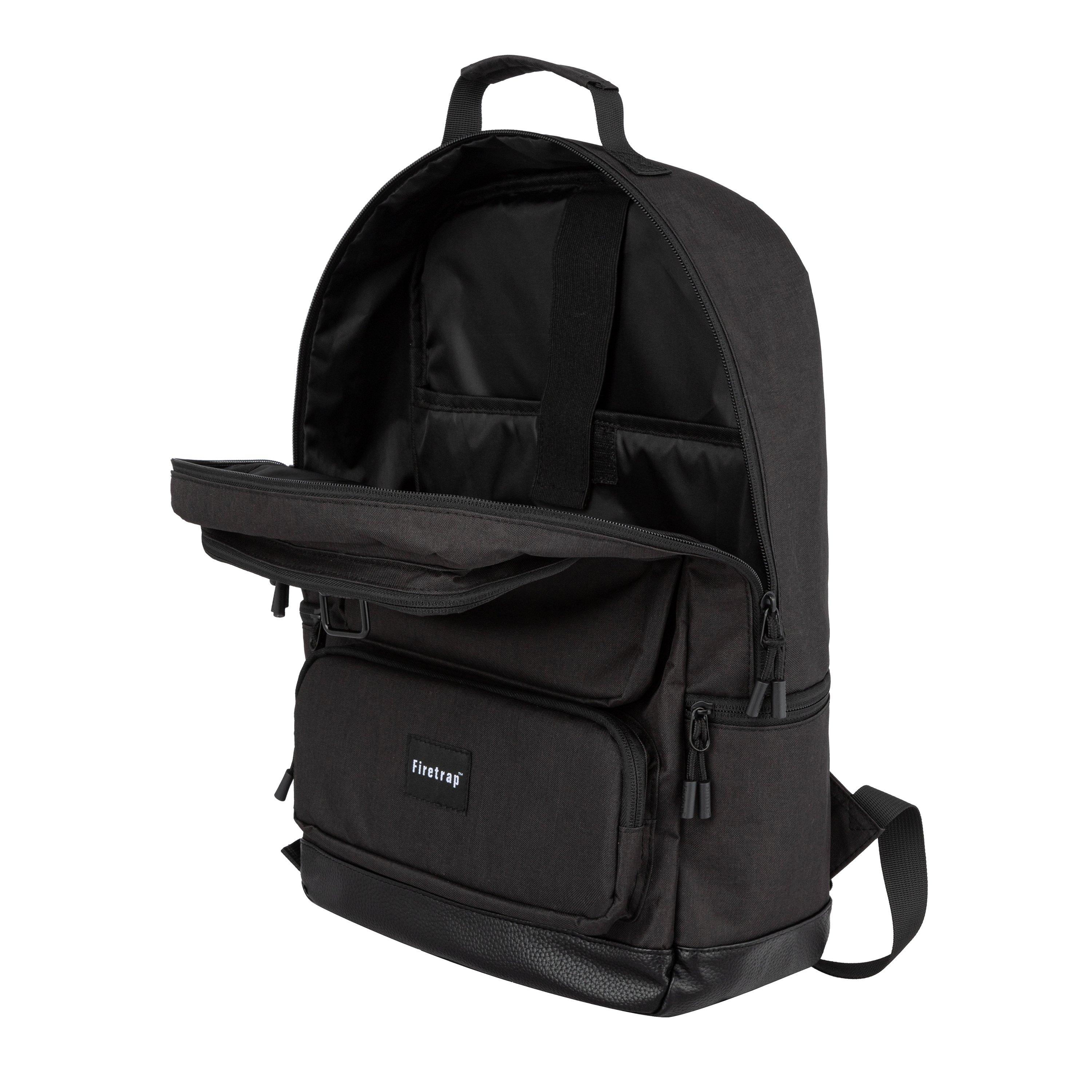 Black - Firetrap - Kingdom Backpack - 5