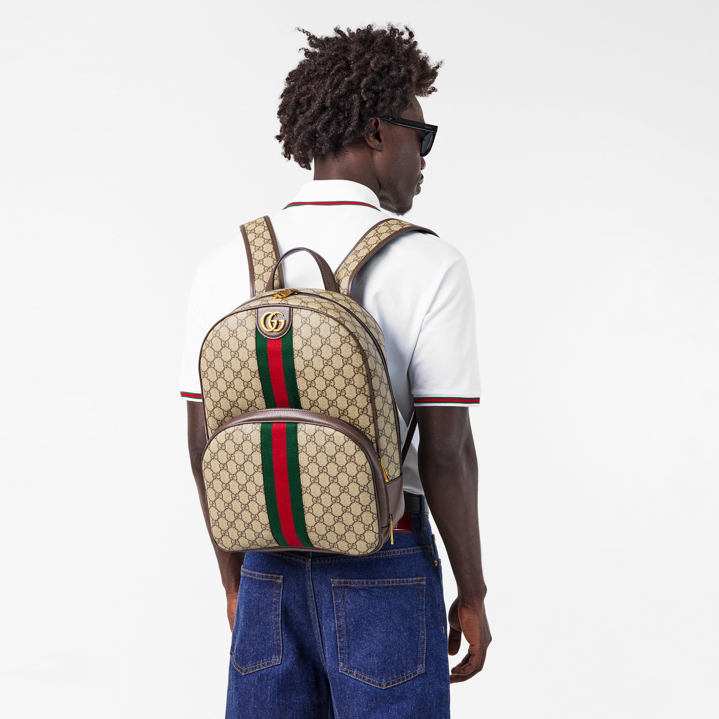 Beige - Gucci - Ophidia Medium Backpack - 3
