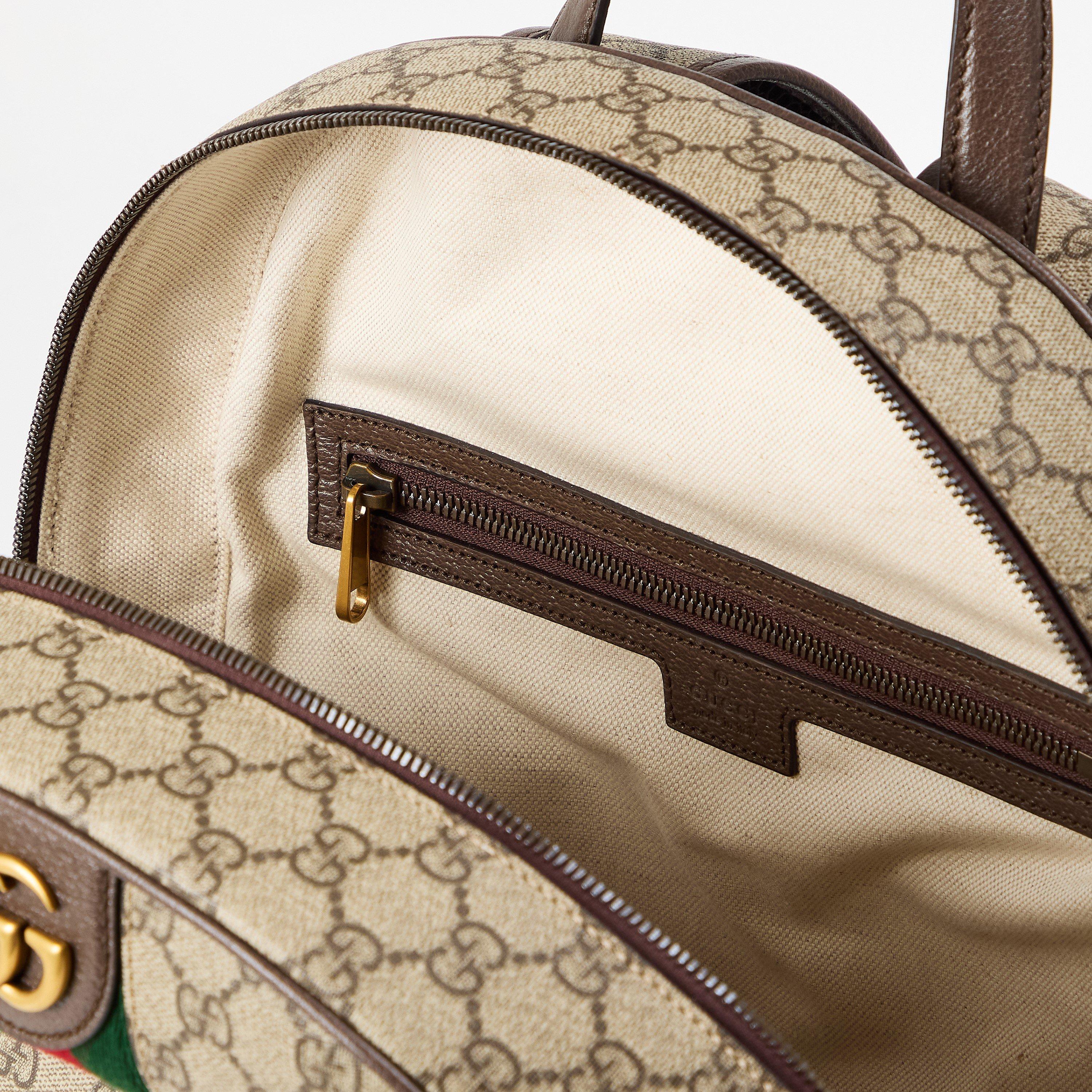 Beige - Gucci - Ophidia Medium Backpack - 5