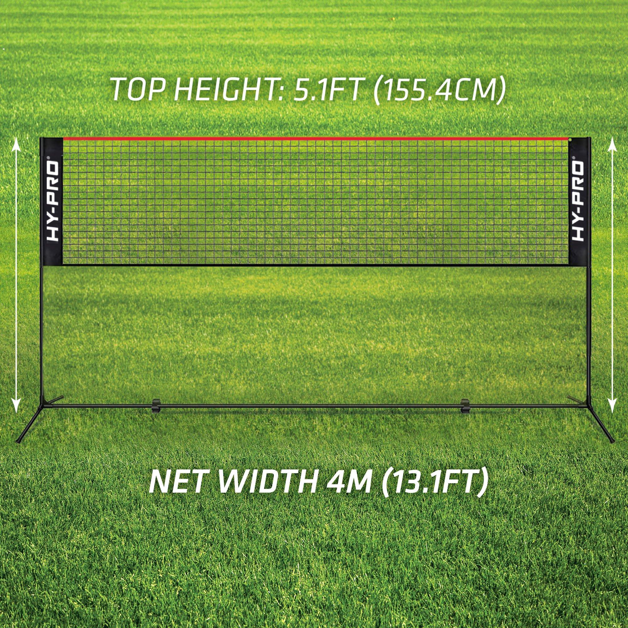 Red/Black - Hy-Pro - Adjustable Height Net 4m - 3