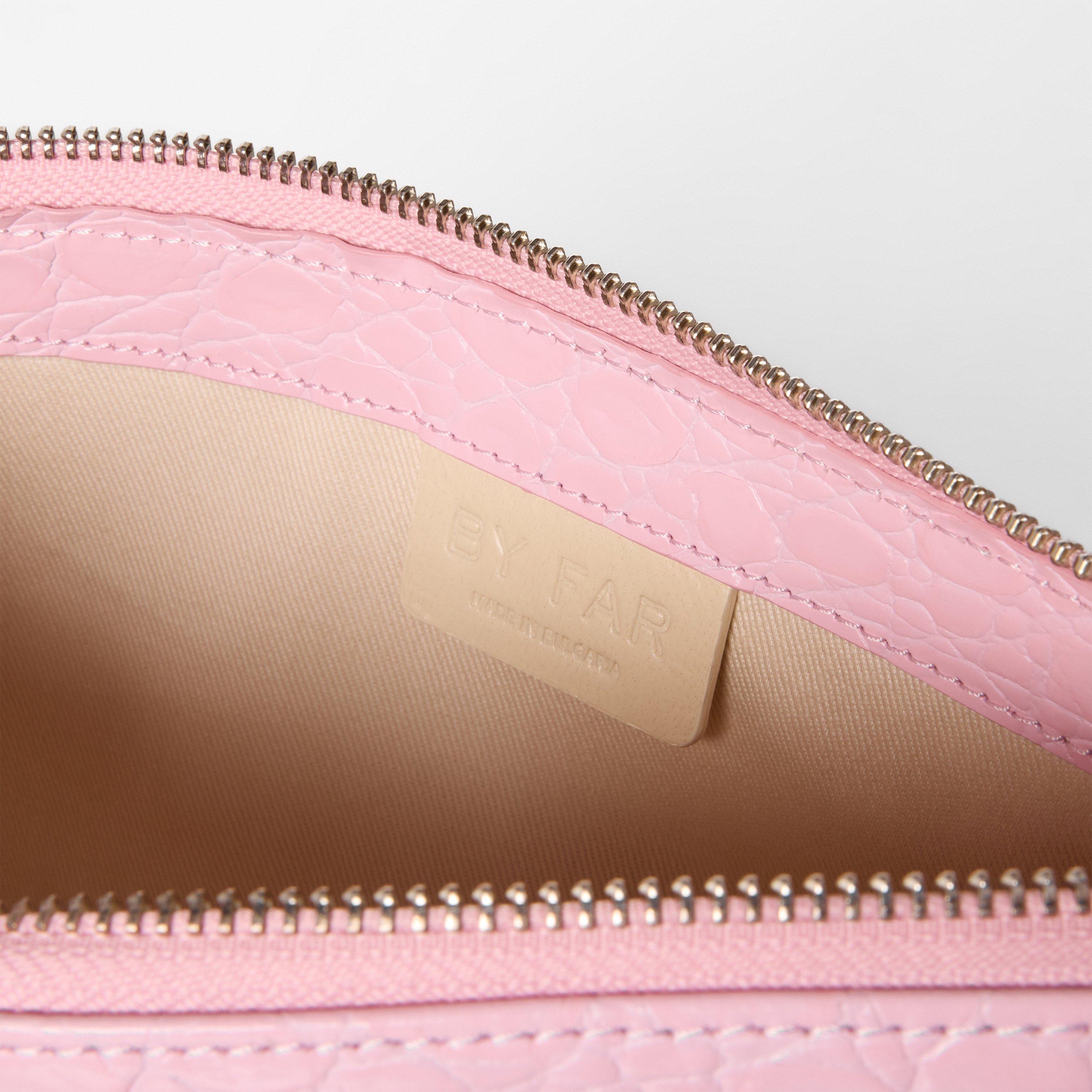 Pink - By Far - Women's Leather Shoulder Bags - 5