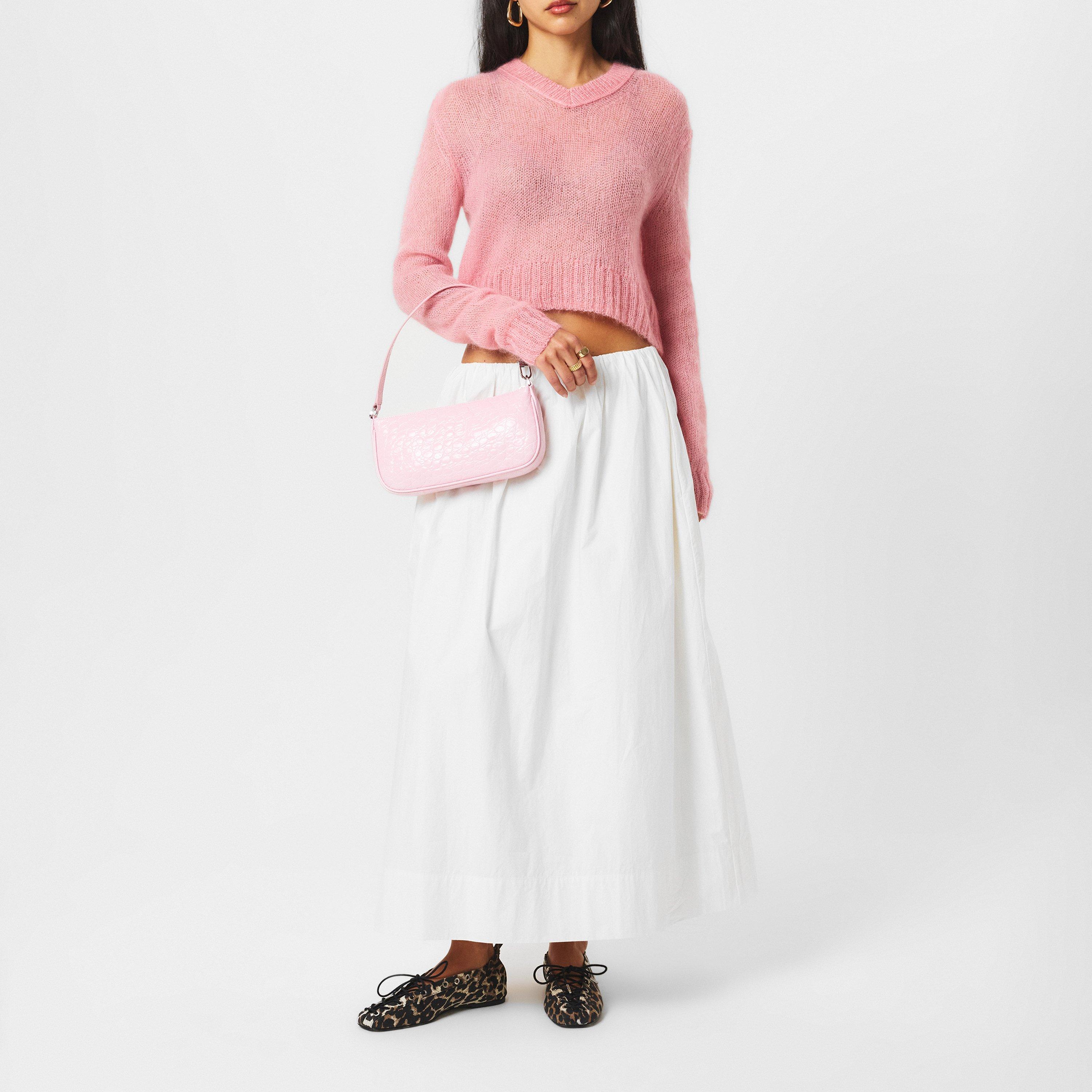 Pink - By Far - Women's Leather Shoulder Bags - 6