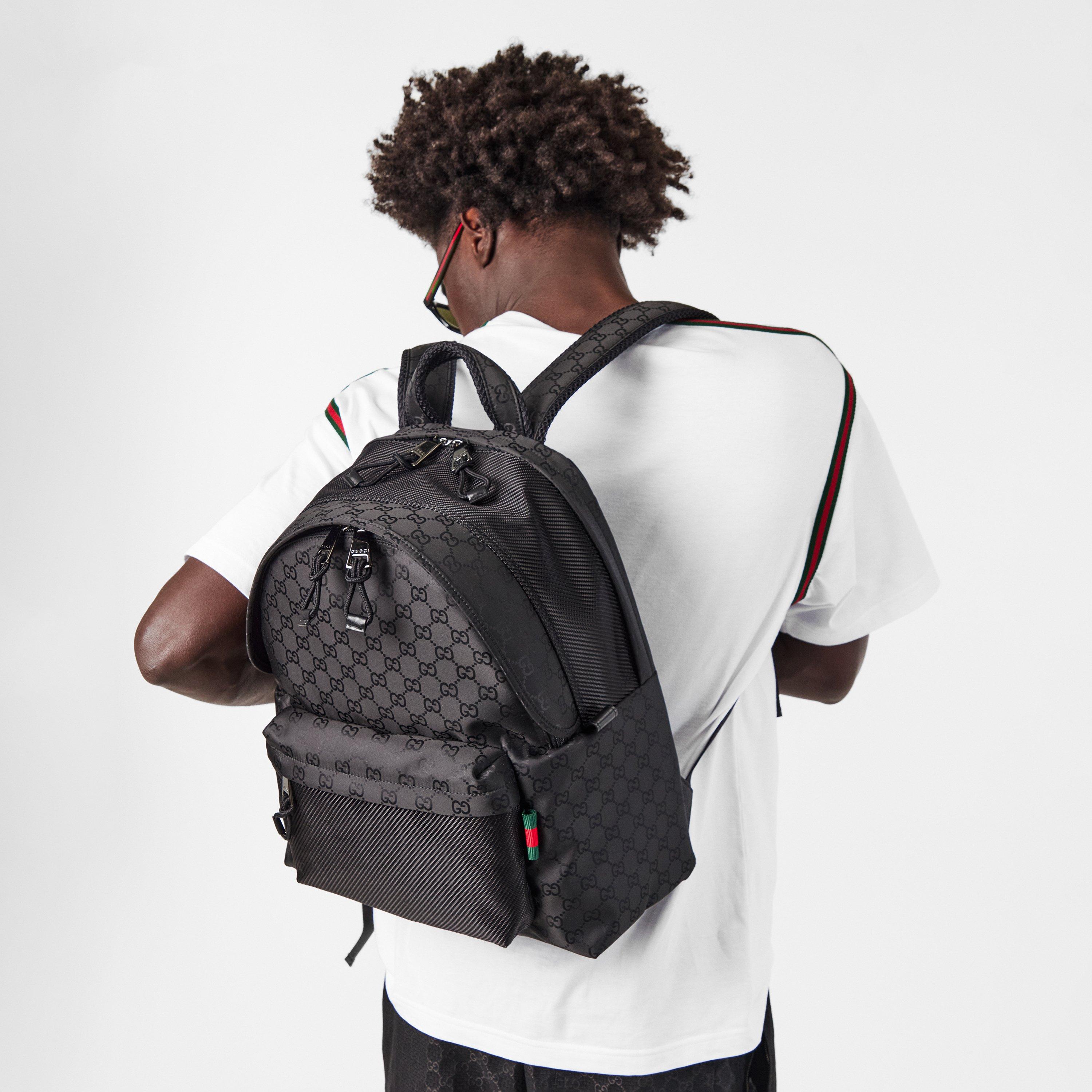 Black - Gucci - Woven Back Pack - 3