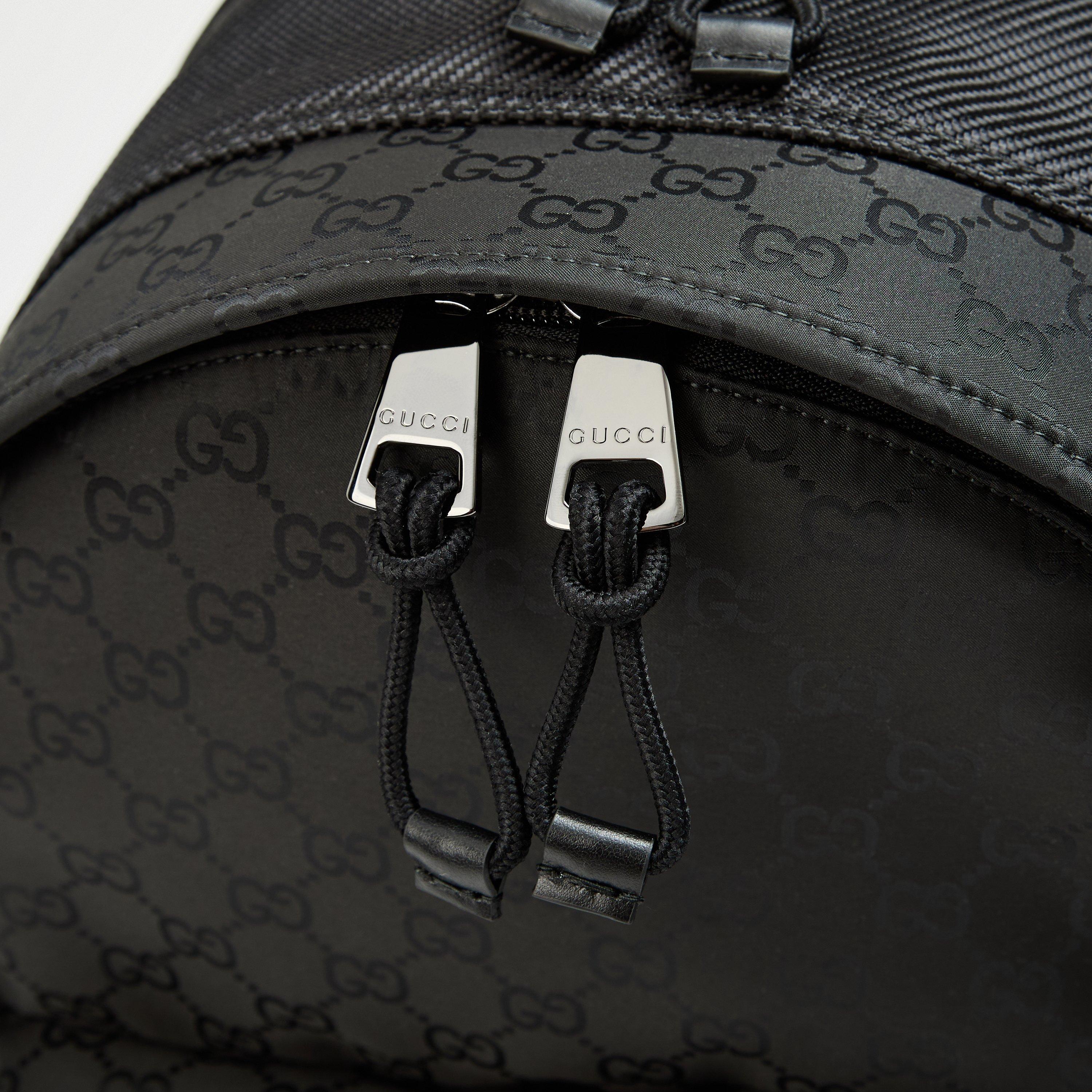 Black - Gucci - Woven Back Pack - 4