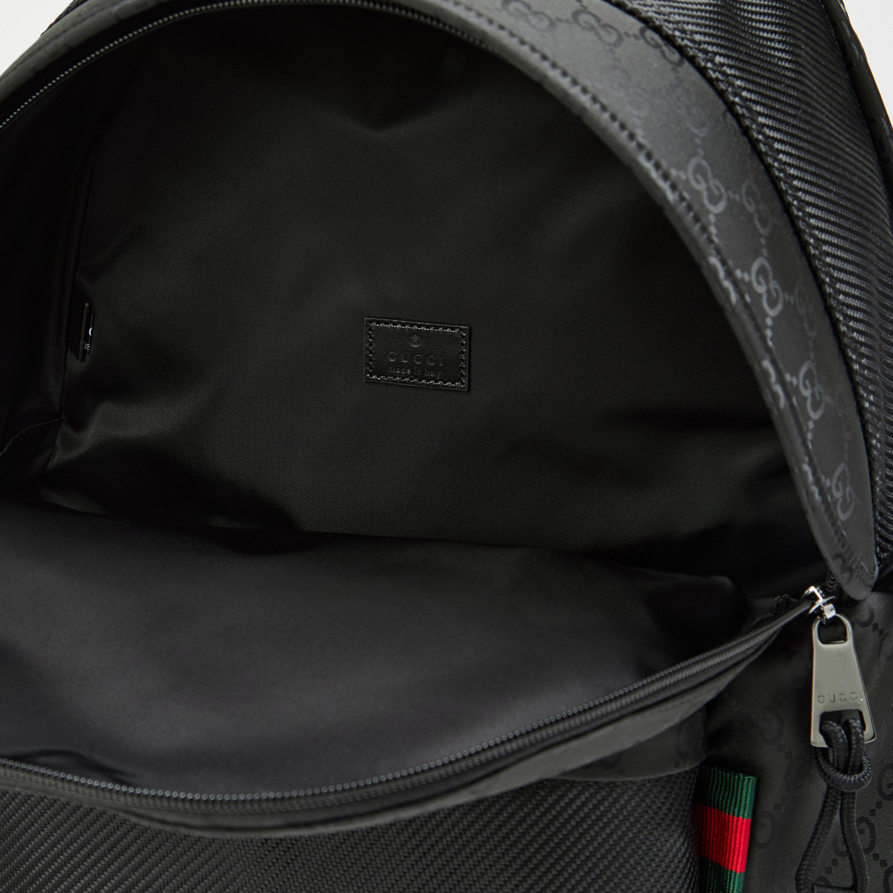 Black - Gucci - Woven Back Pack - 5