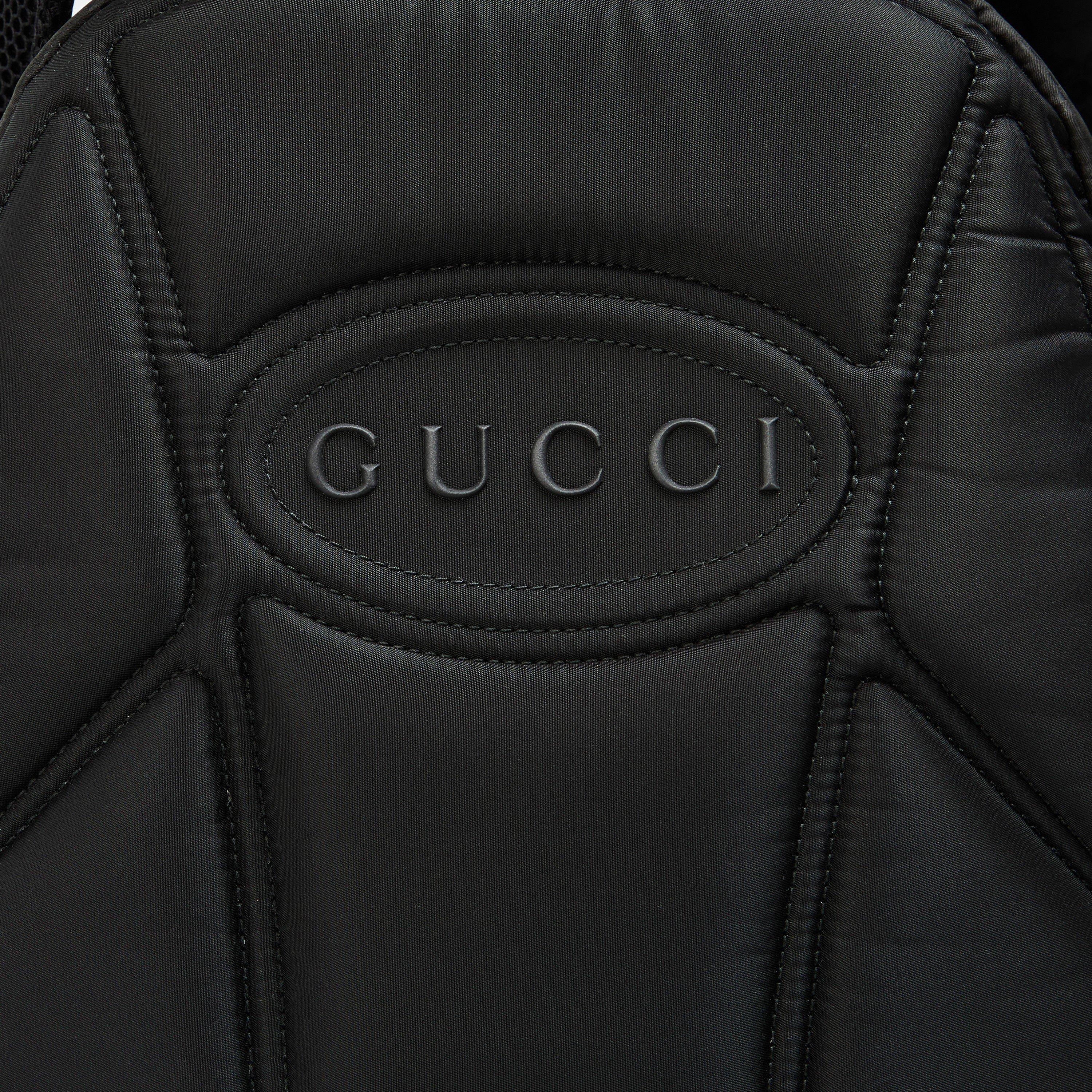Black - Gucci - Woven Back Pack - 7