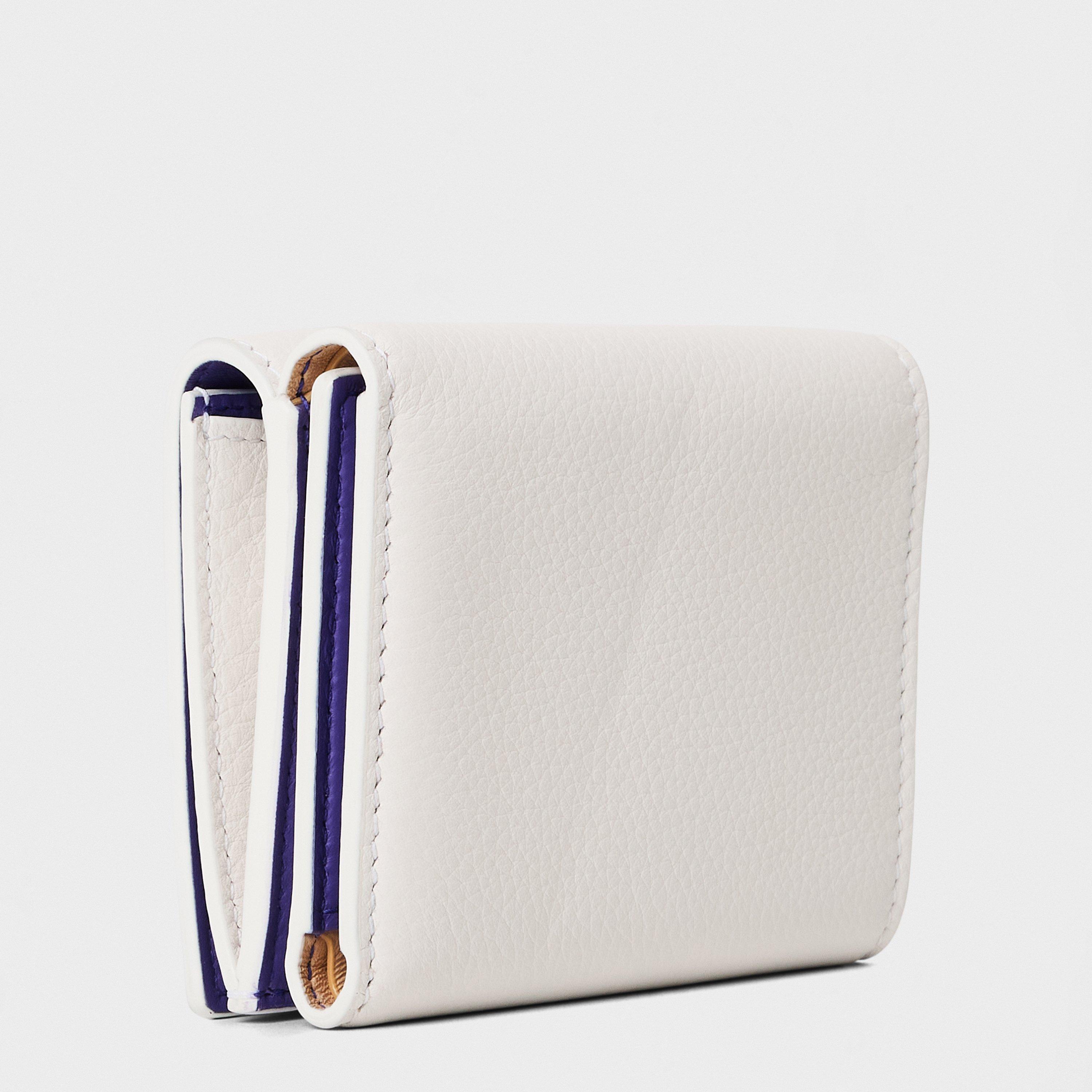 White - Tiffany - Trench Coat Trifold Design Wallet - 2