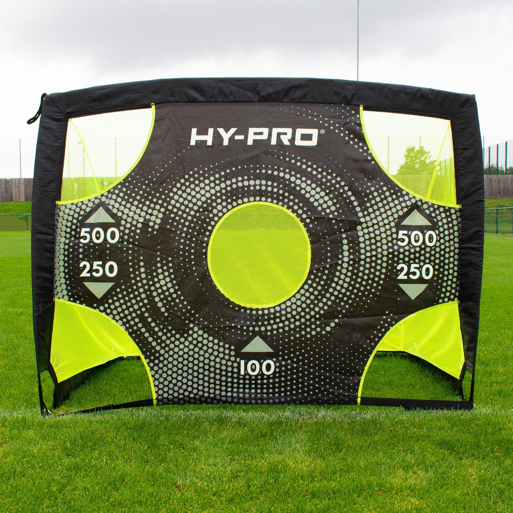 Hy-Pro  4Ft X 3Ft Pop Up Flexi Goal With Target - Red/Black - One