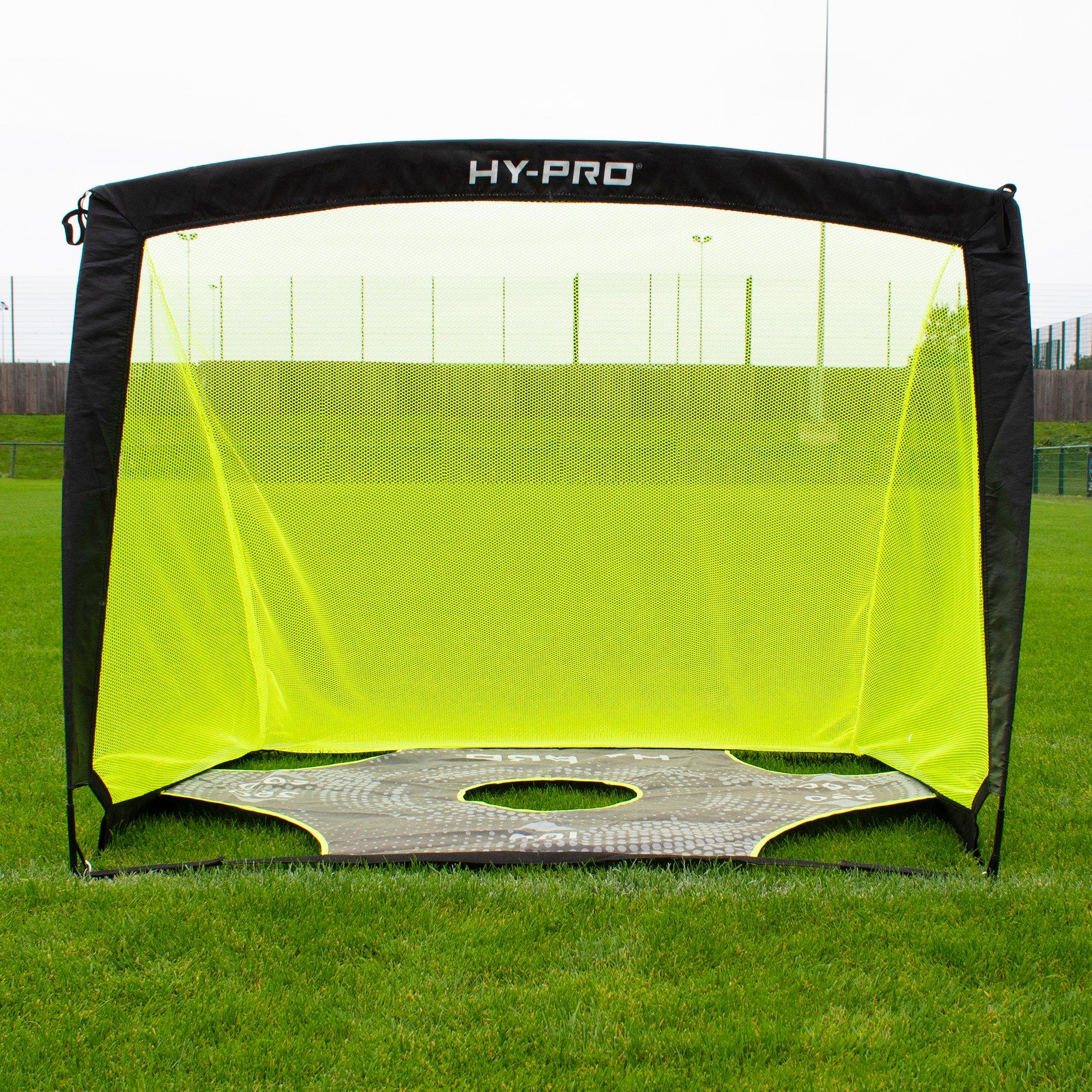 Red/Black - Hy-Pro - Hy-Pro 4ft x 3ft Pop Up Flexi Goal with Target - 2