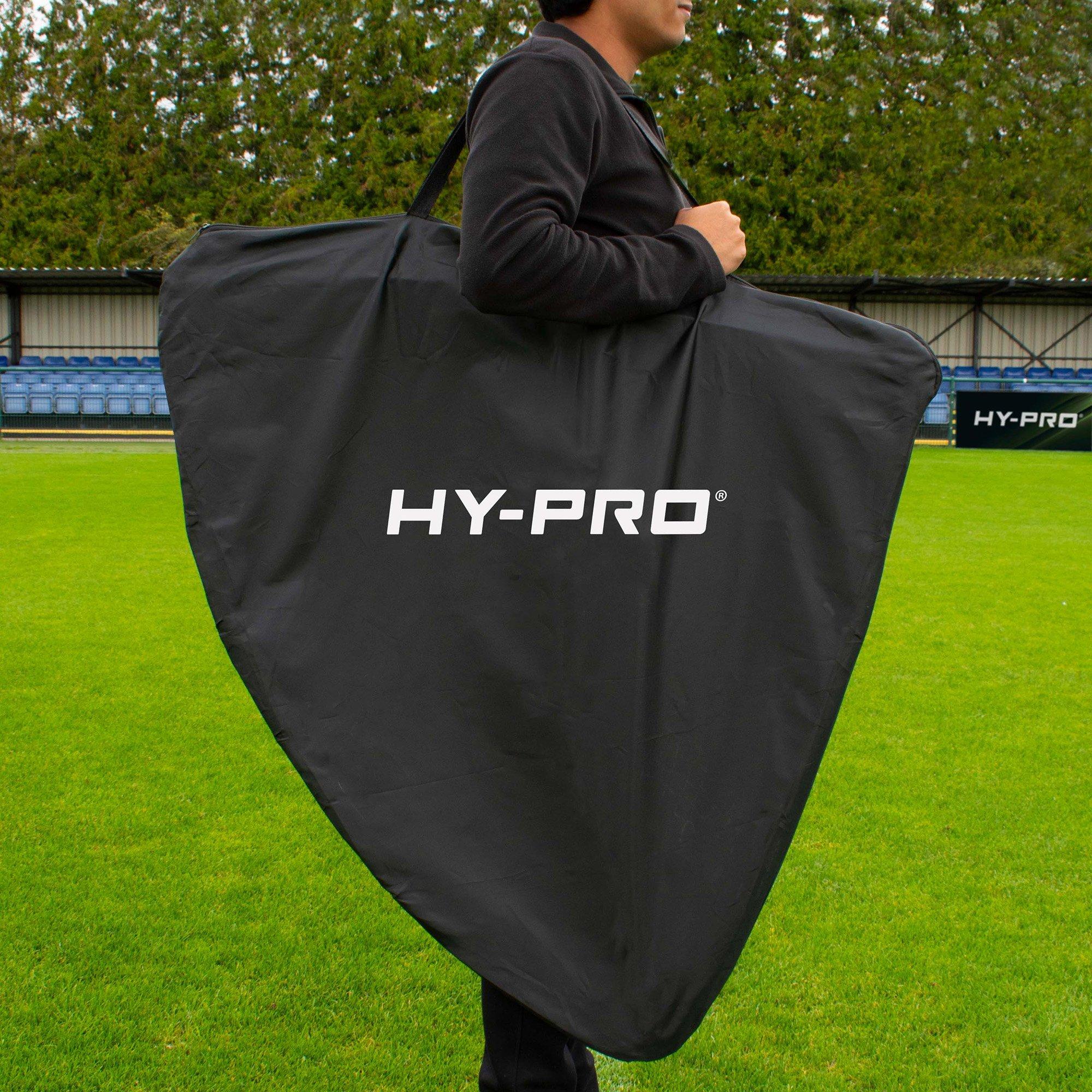 Red/Black - Hy-Pro - Hy-Pro 4ft x 3ft Pop Up Flexi Goal with Target - 5