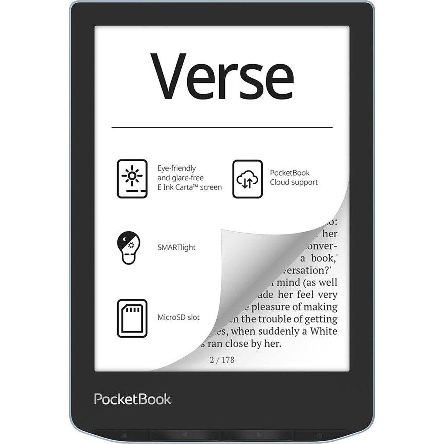 PocketBook PocketBook Verse e-book Reader - 6 Inch E-Ink Carta 8GB WIFI Bright Blue