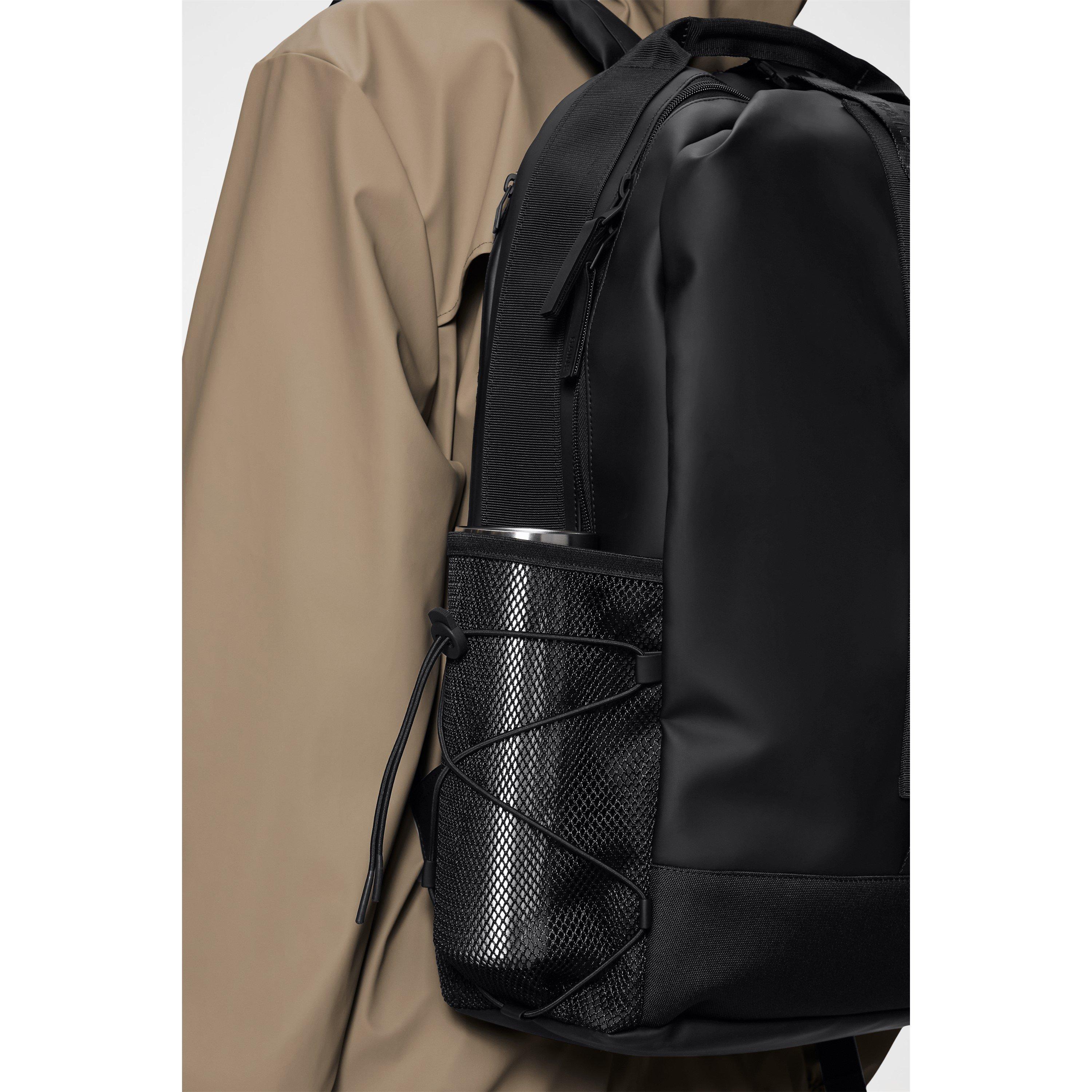 Black 01 - Rains - Trail Clip Front Backpack - 5