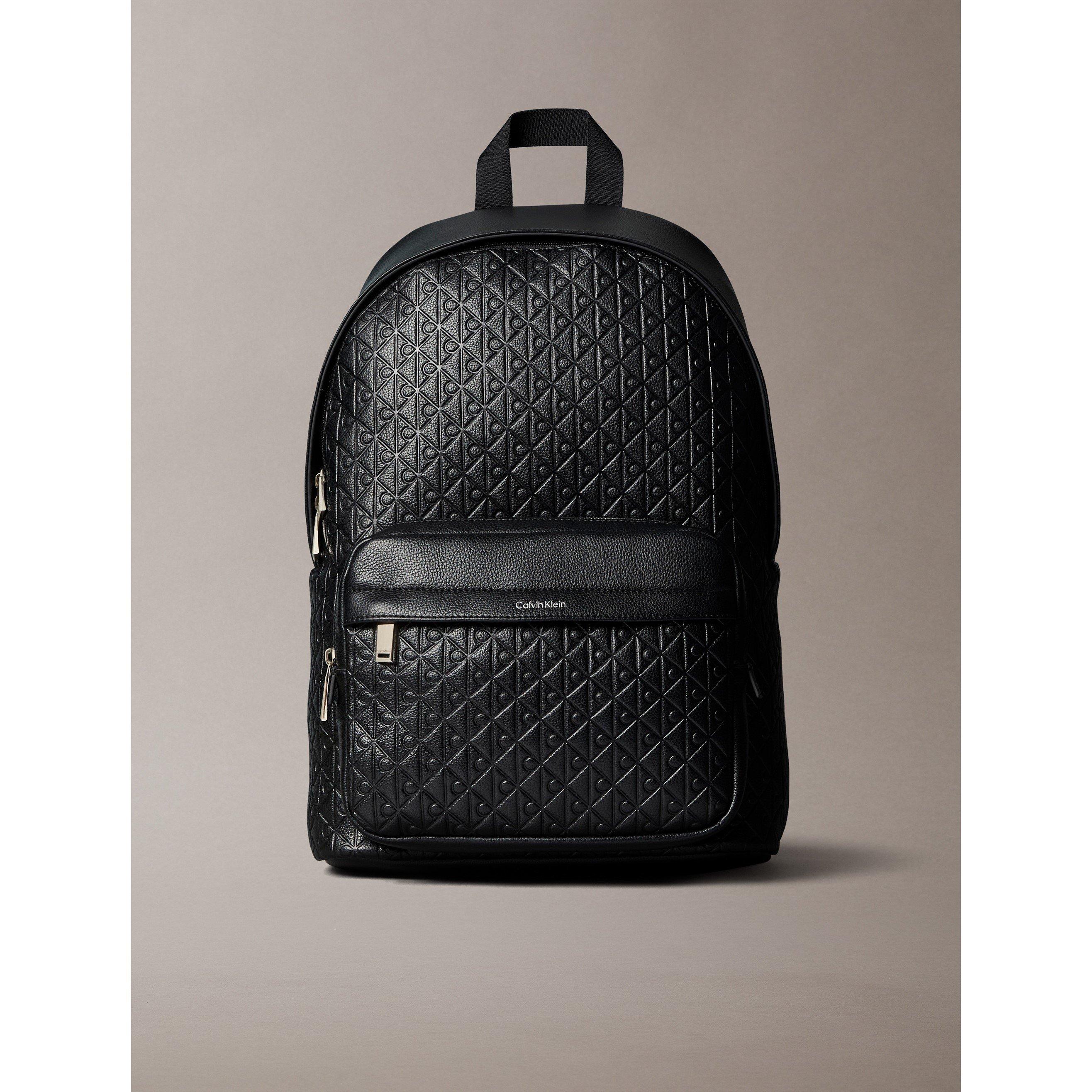 Calvin Klein Men's Embossed Emblem Round Backpack