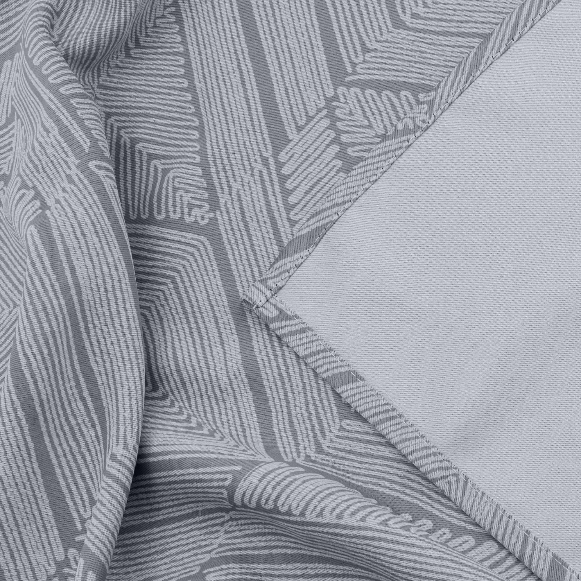 Silver - Alan Symonds - Aztec 95% Blackout Ring Top Curtains - 4