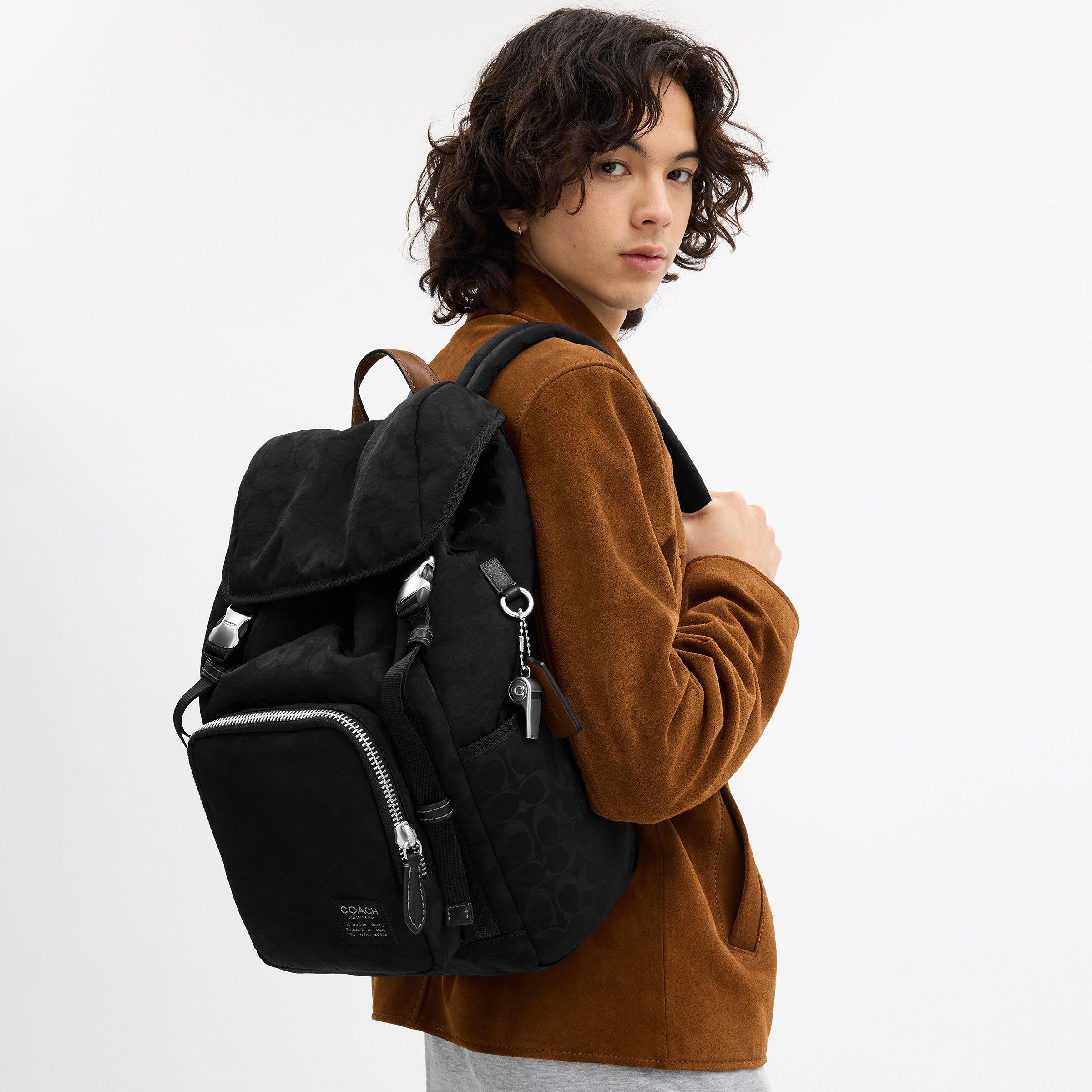 Black - Coach - Logan Backpack
