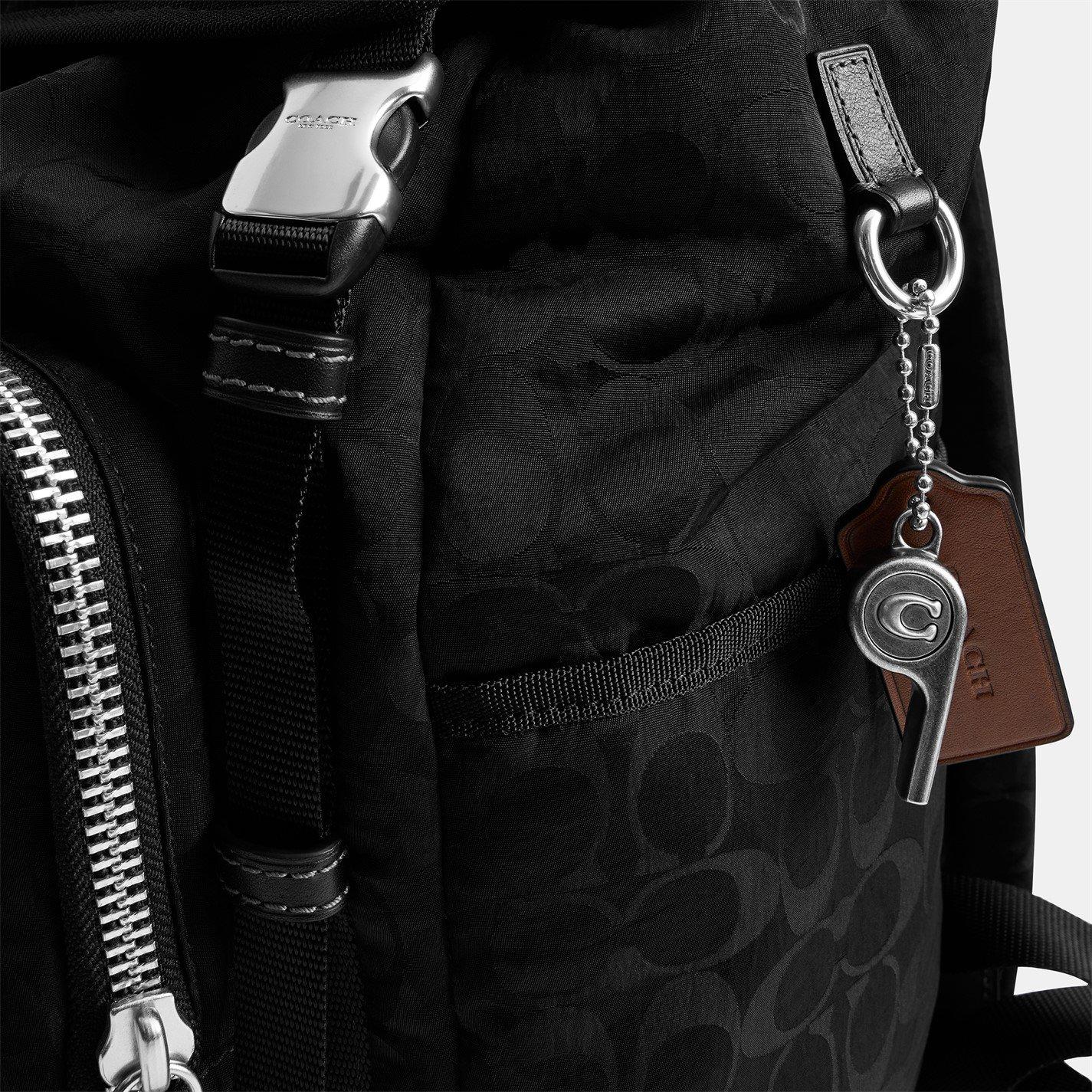 Black - Coach - Logan Backpack - 2