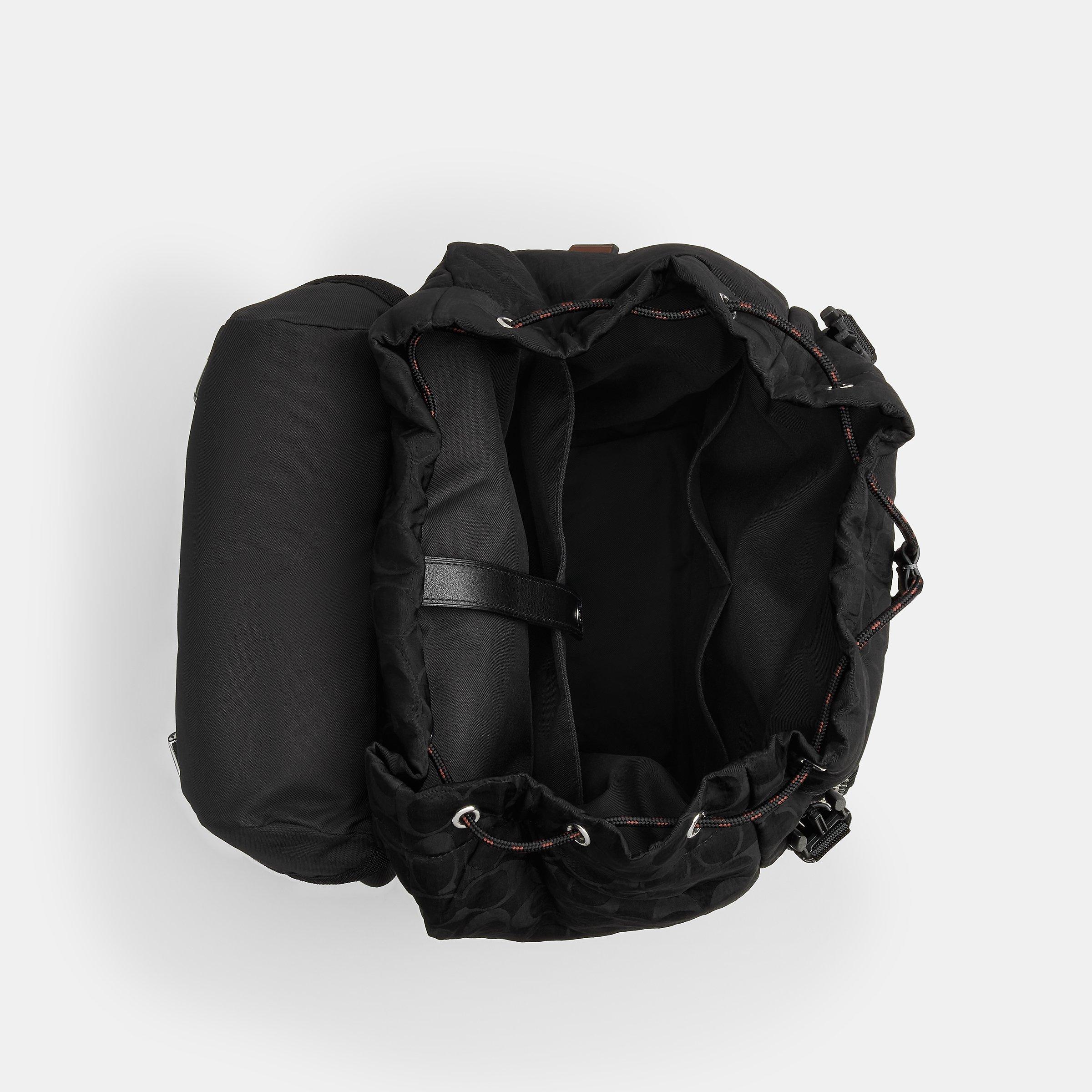 Black - Coach - Logan Backpack - 5