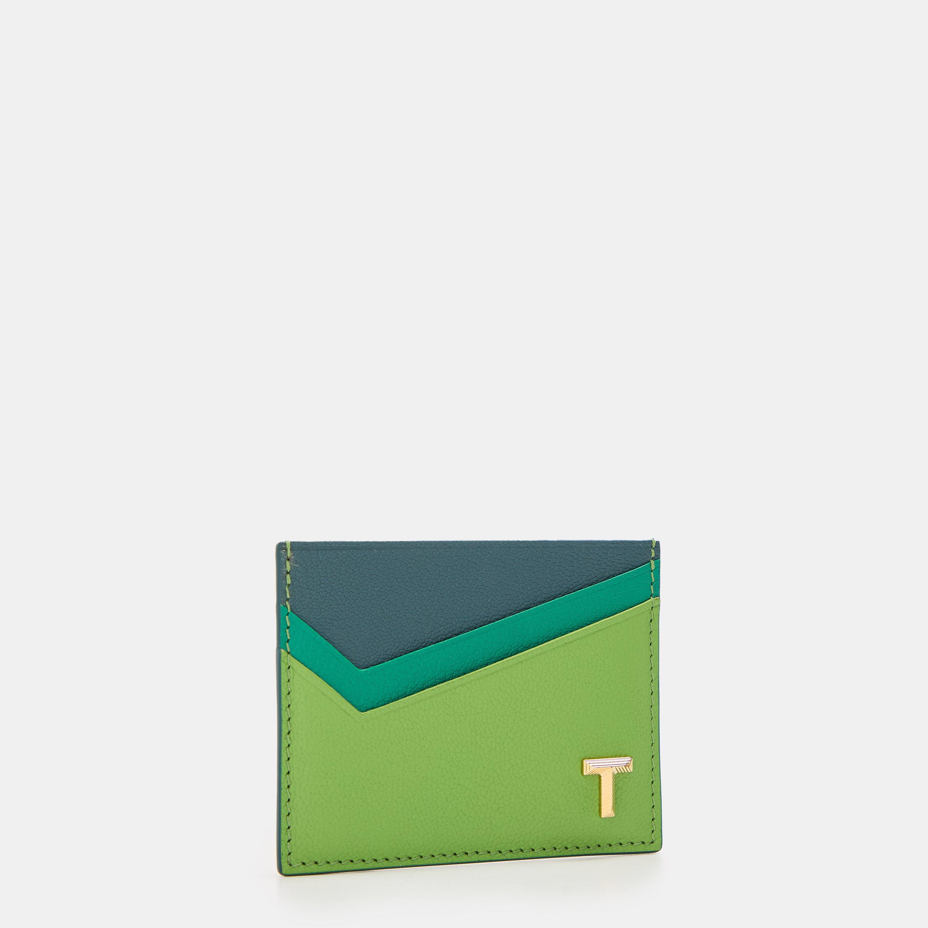 Green - Tiffany - T Cardigan Cas 99 Compact Minimalist Card Holder - 3