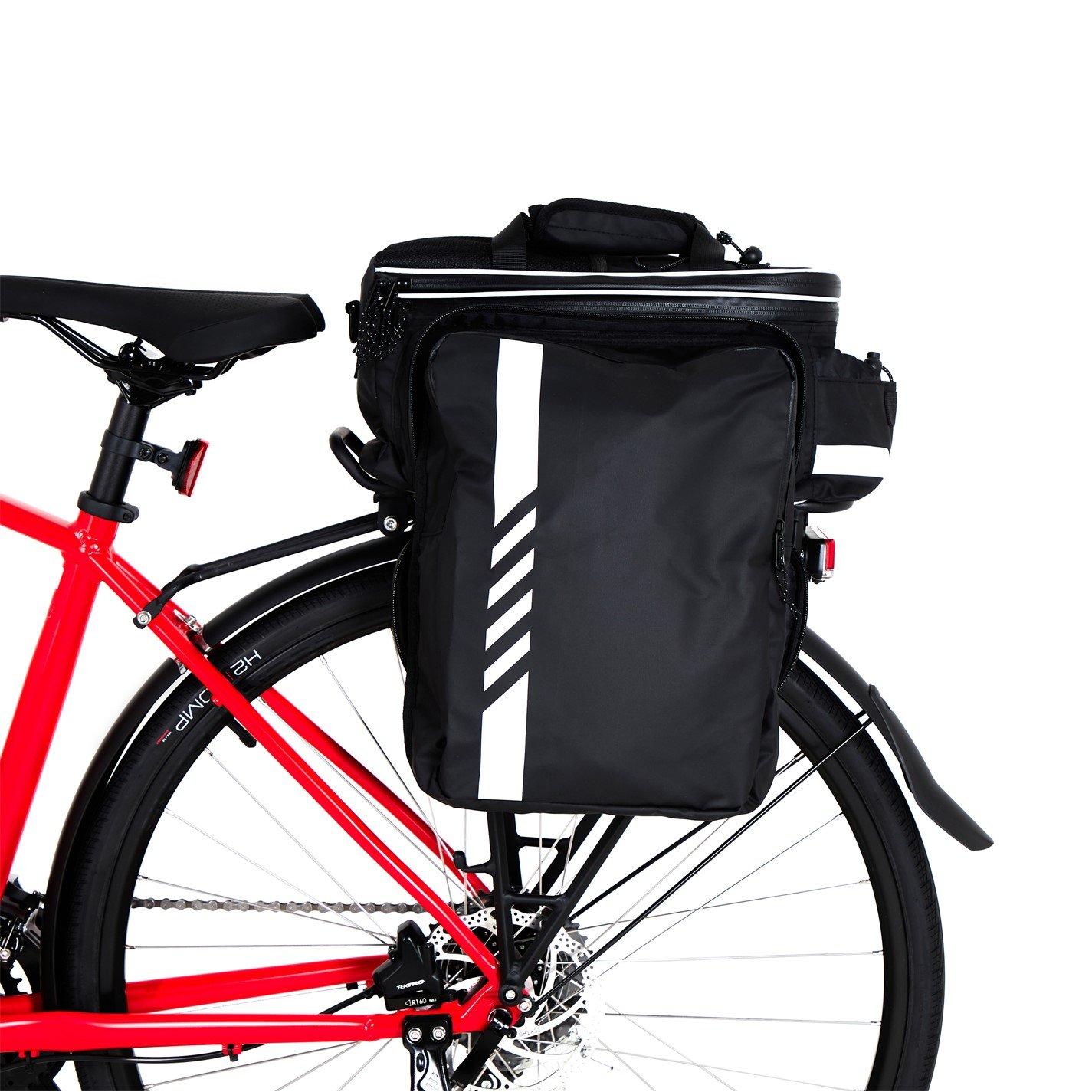Black - Pinnacle - Trunk Bag for Pannier Rack - 8