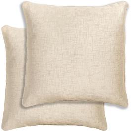 Enhanced Living Pair of Vogue Textured Cushion Covers - 43x43cm