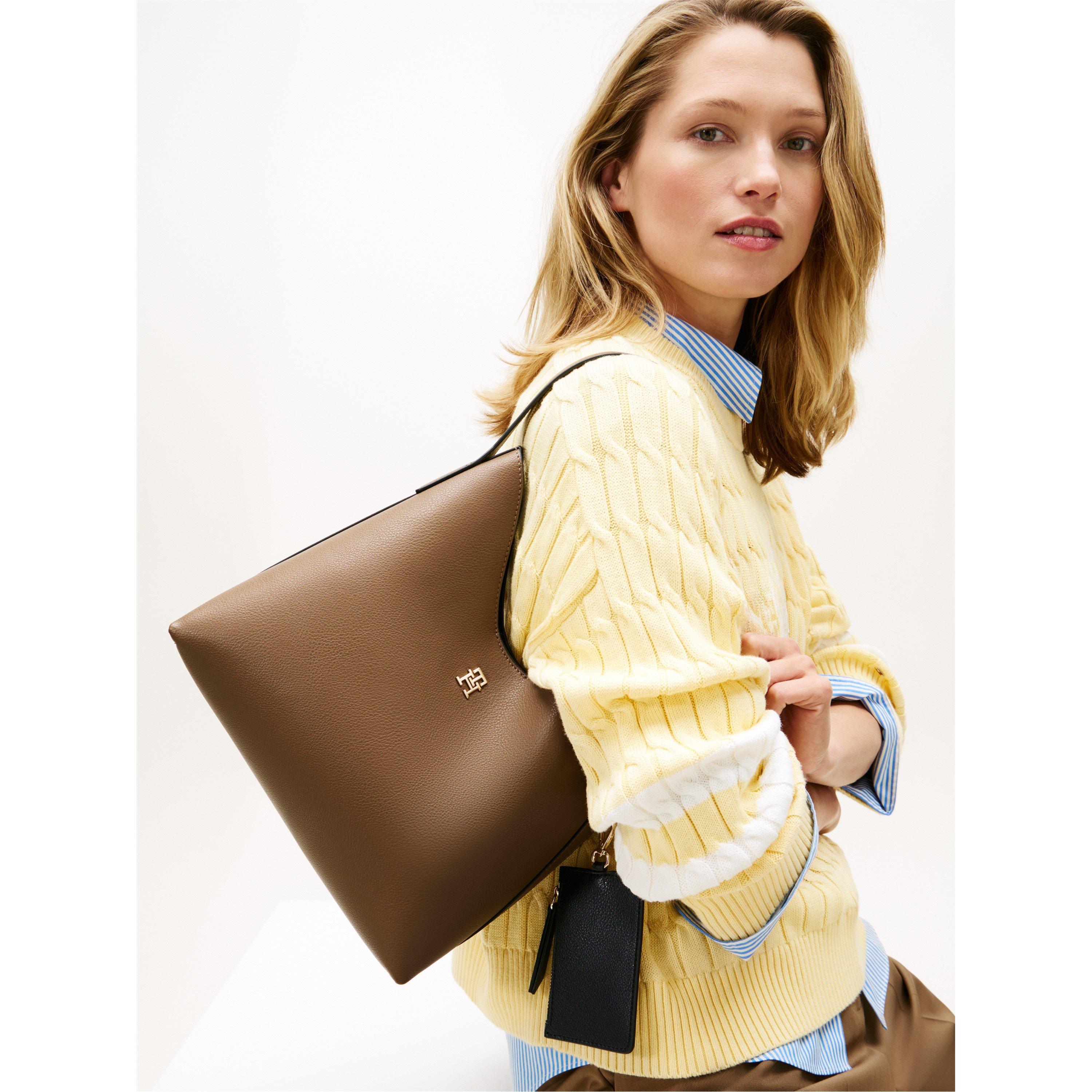 Nordic Taupe - Tommy Hilfiger - Women's Icon Shoulder Bag - 2