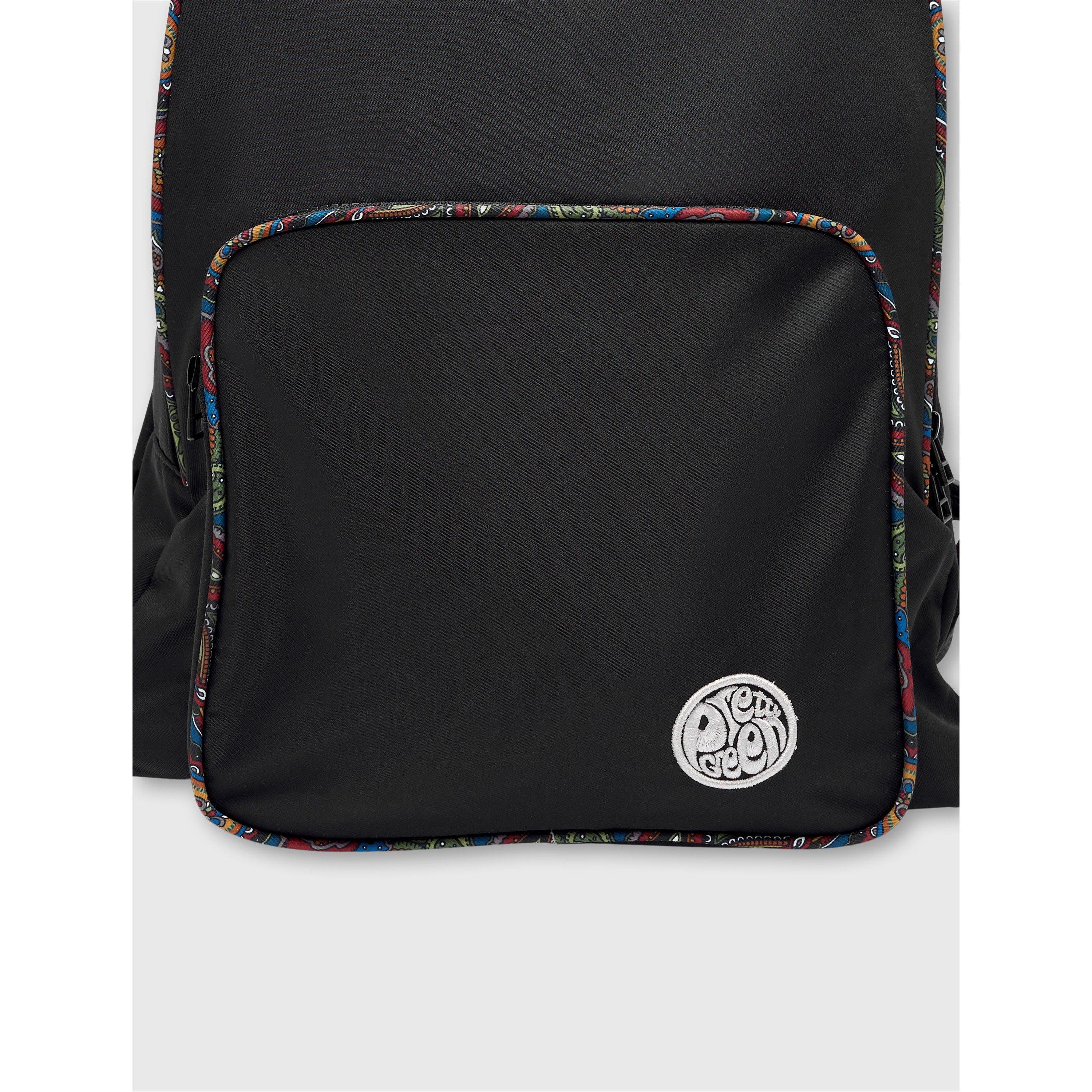 Black - Pretty Green - Men's Bramhall Backpacks - 3