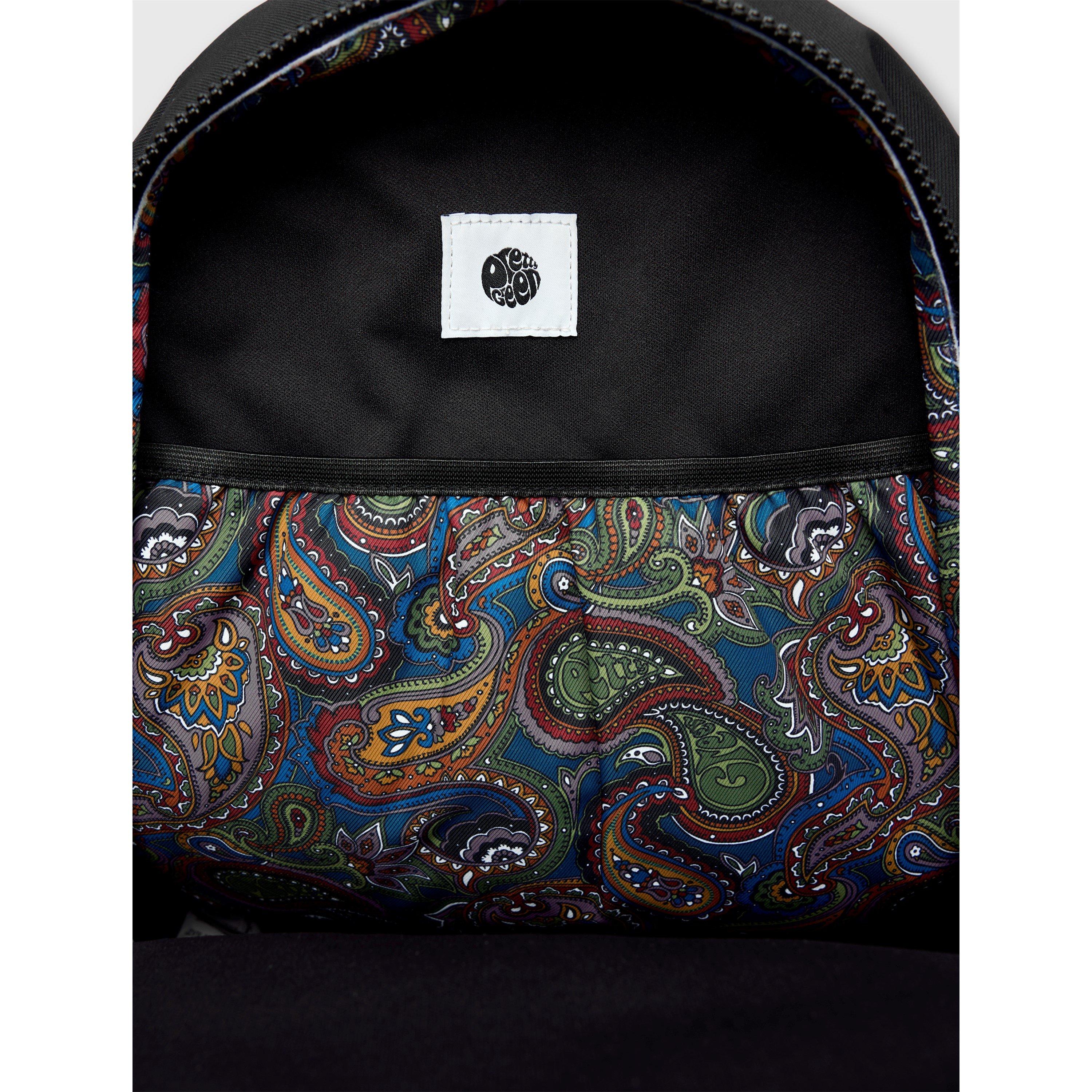 Black - Pretty Green - Men's Bramhall Backpacks - 4