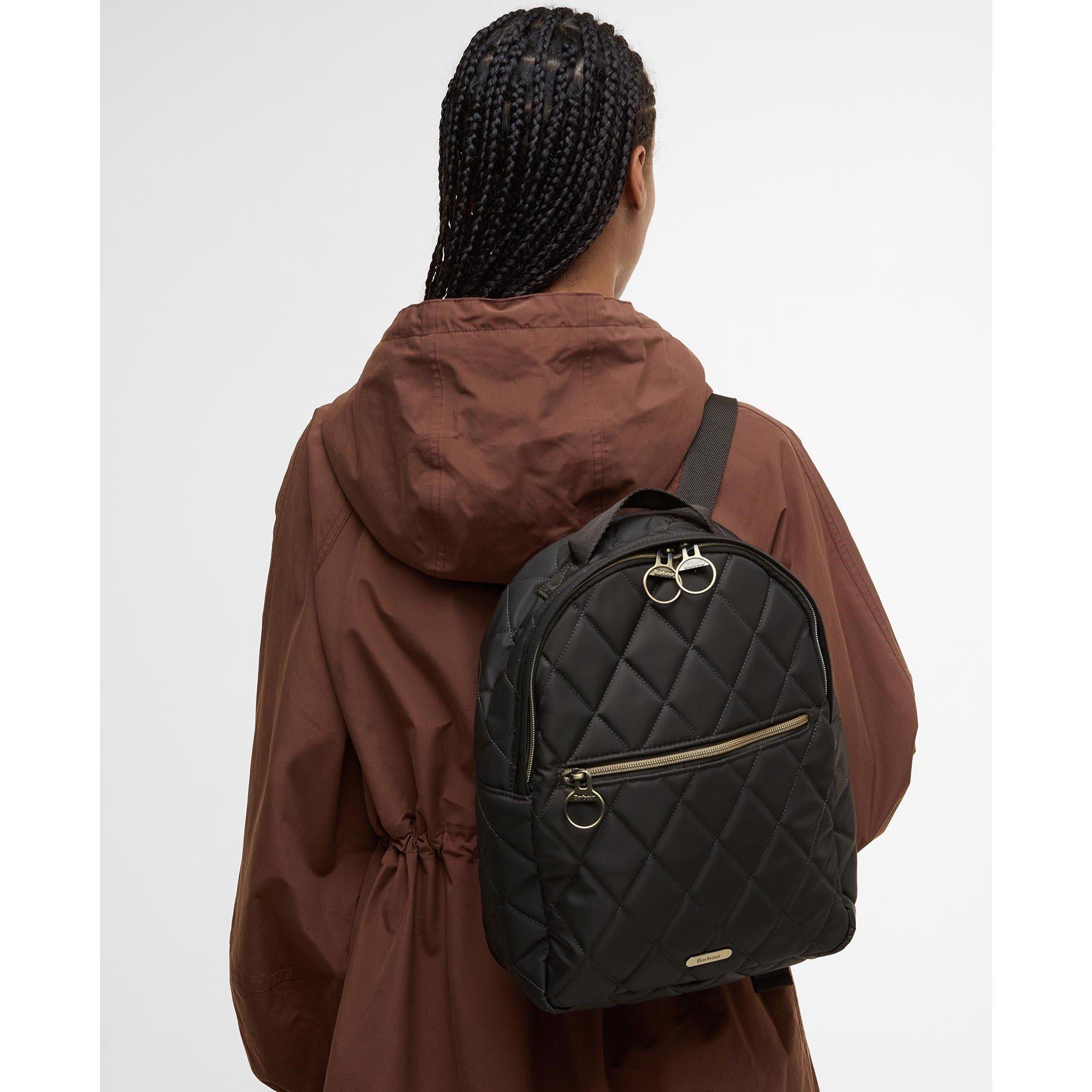 Olive - Barbour - Women's B.Li Quilted Backpacks - 2