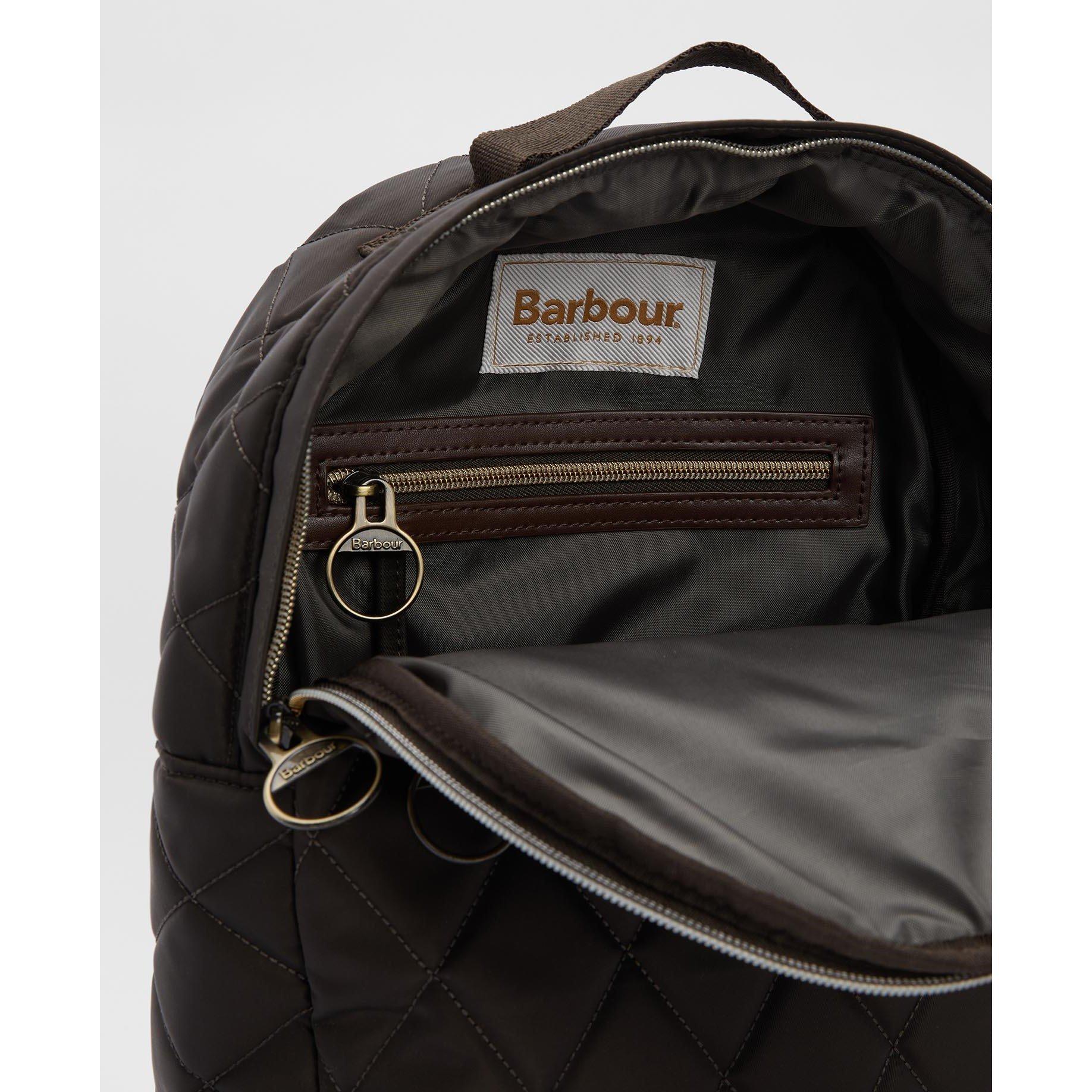 Olive - Barbour - Women's B.Li Quilted Backpacks - 6