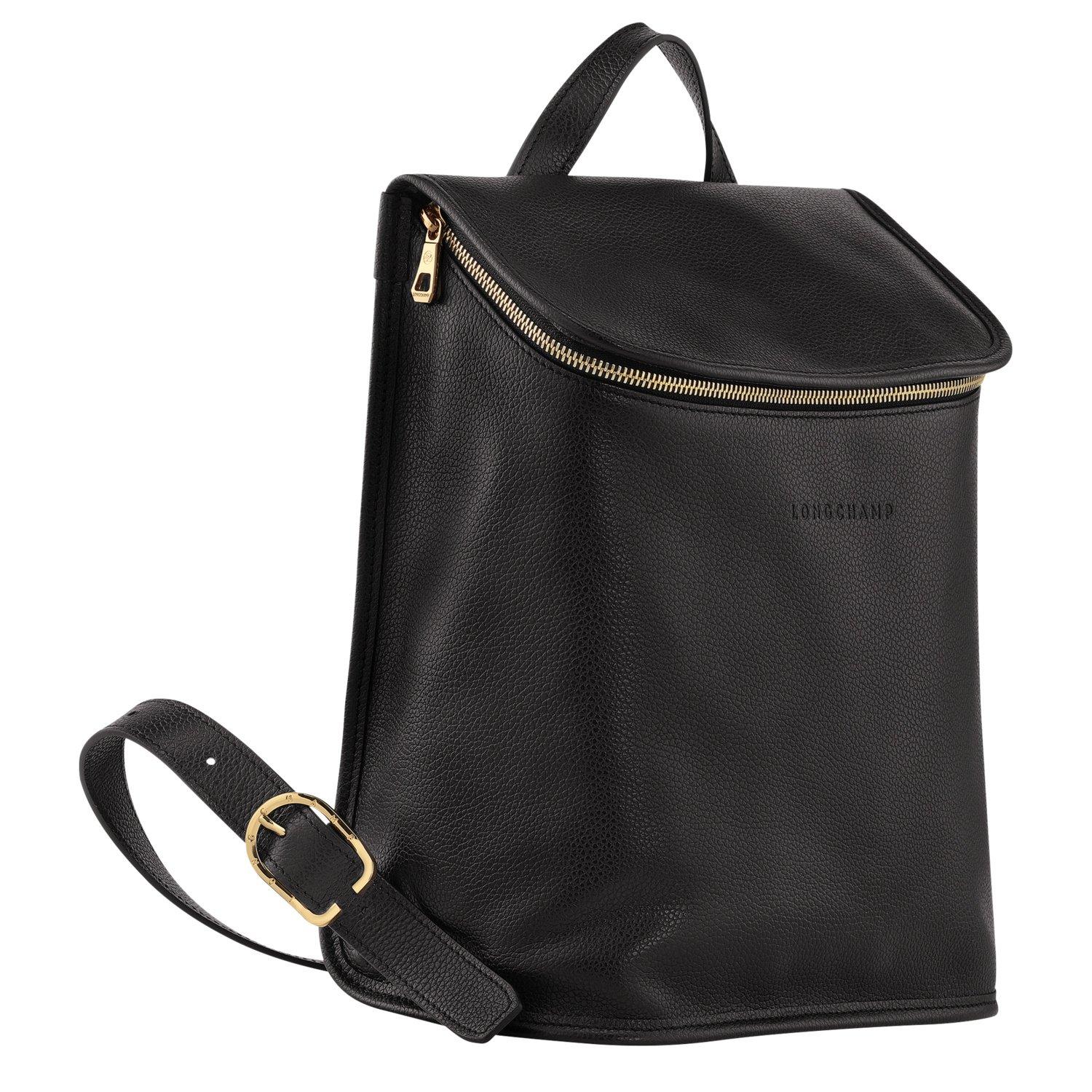 Noir - Longchamp - Women's Le Foulonne Backpacks - 3