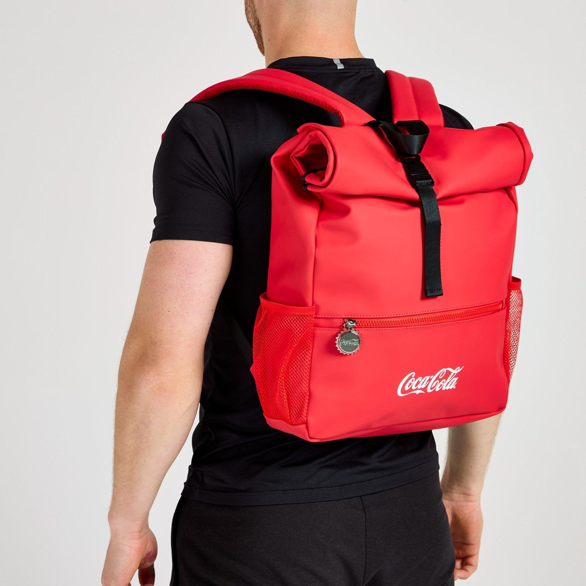 Red - Coca Cola - Coca-Cola Officially Licensed Lifestyle Roll Top Bag Unisex - 2