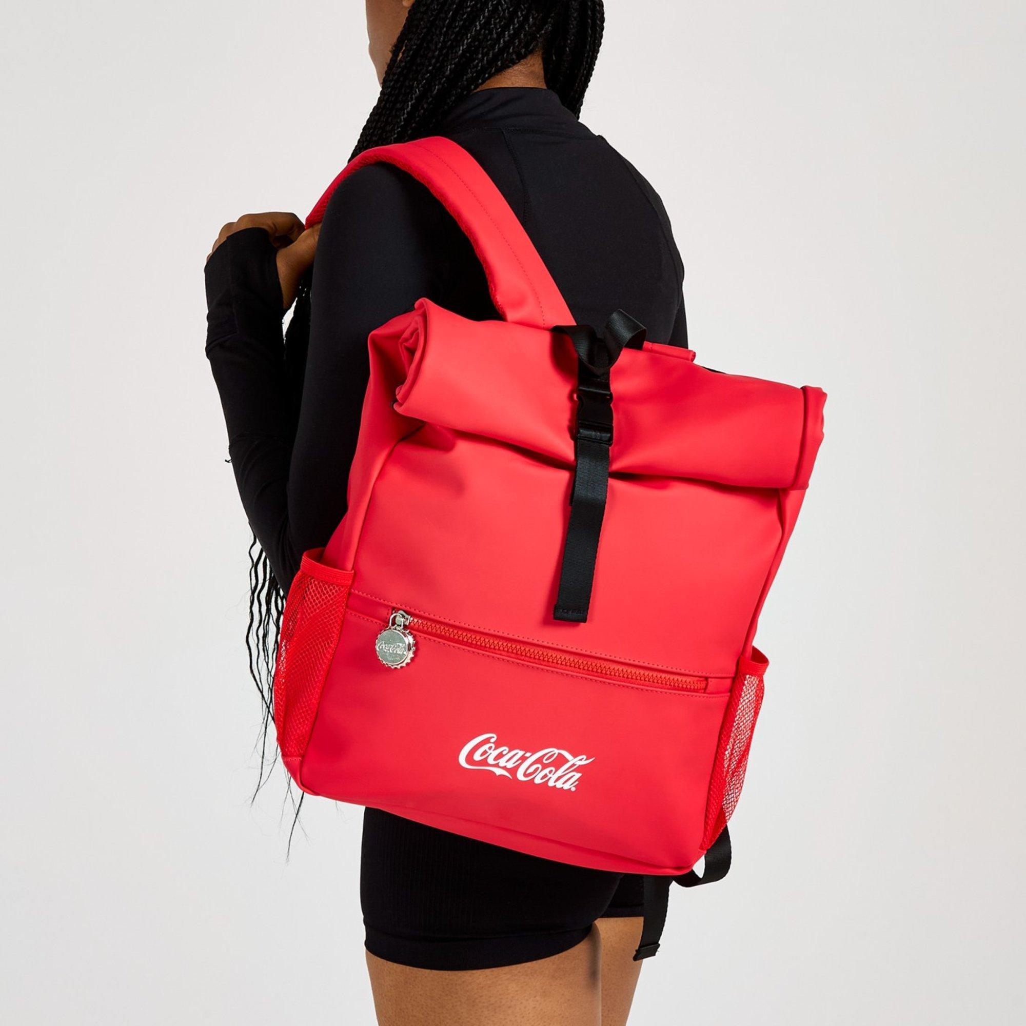 Red - Coca Cola - Coca-Cola Officially Licensed Lifestyle Roll Top Bag Unisex - 3