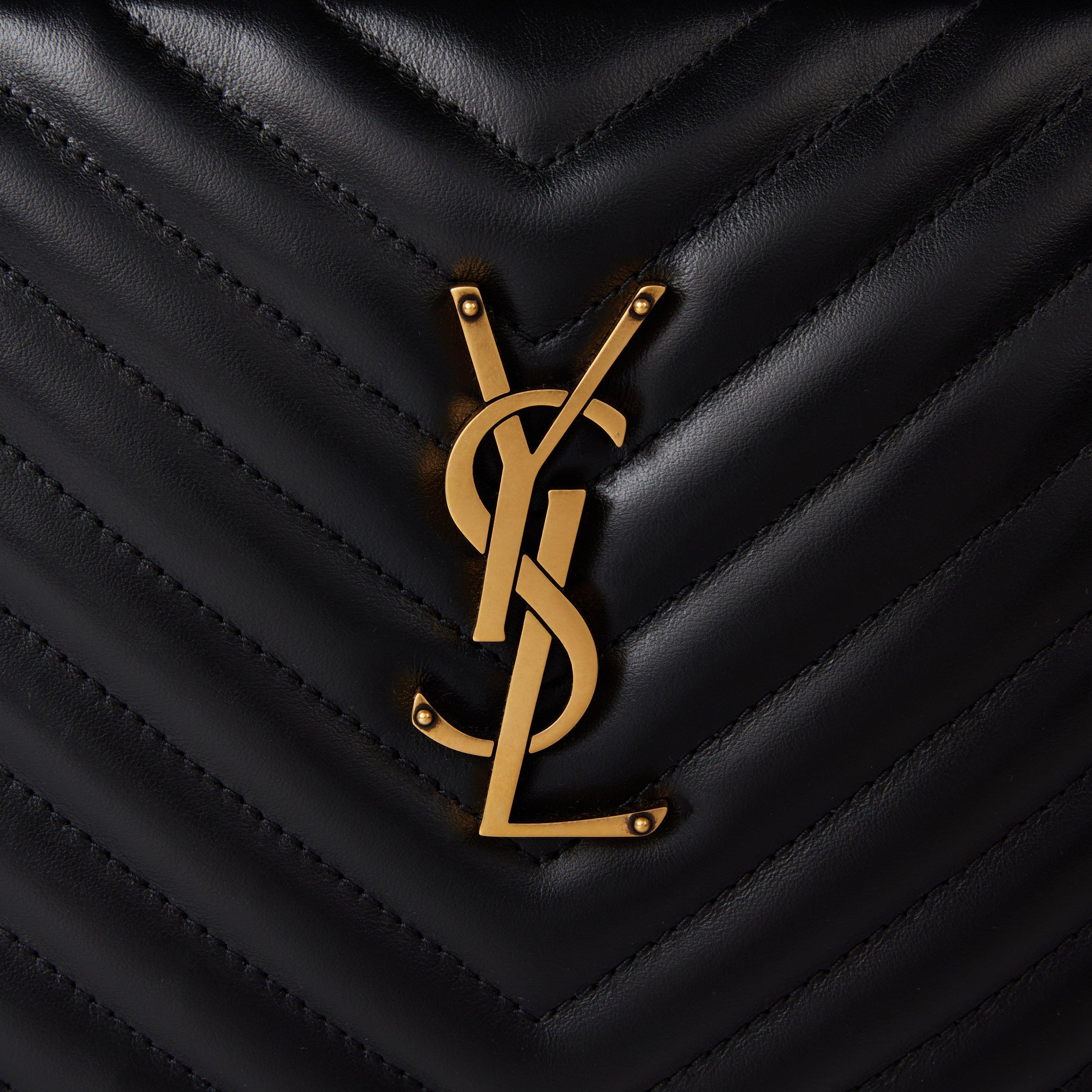 Black/Gold - Saint Laurent - Lou Camera Bag - 7