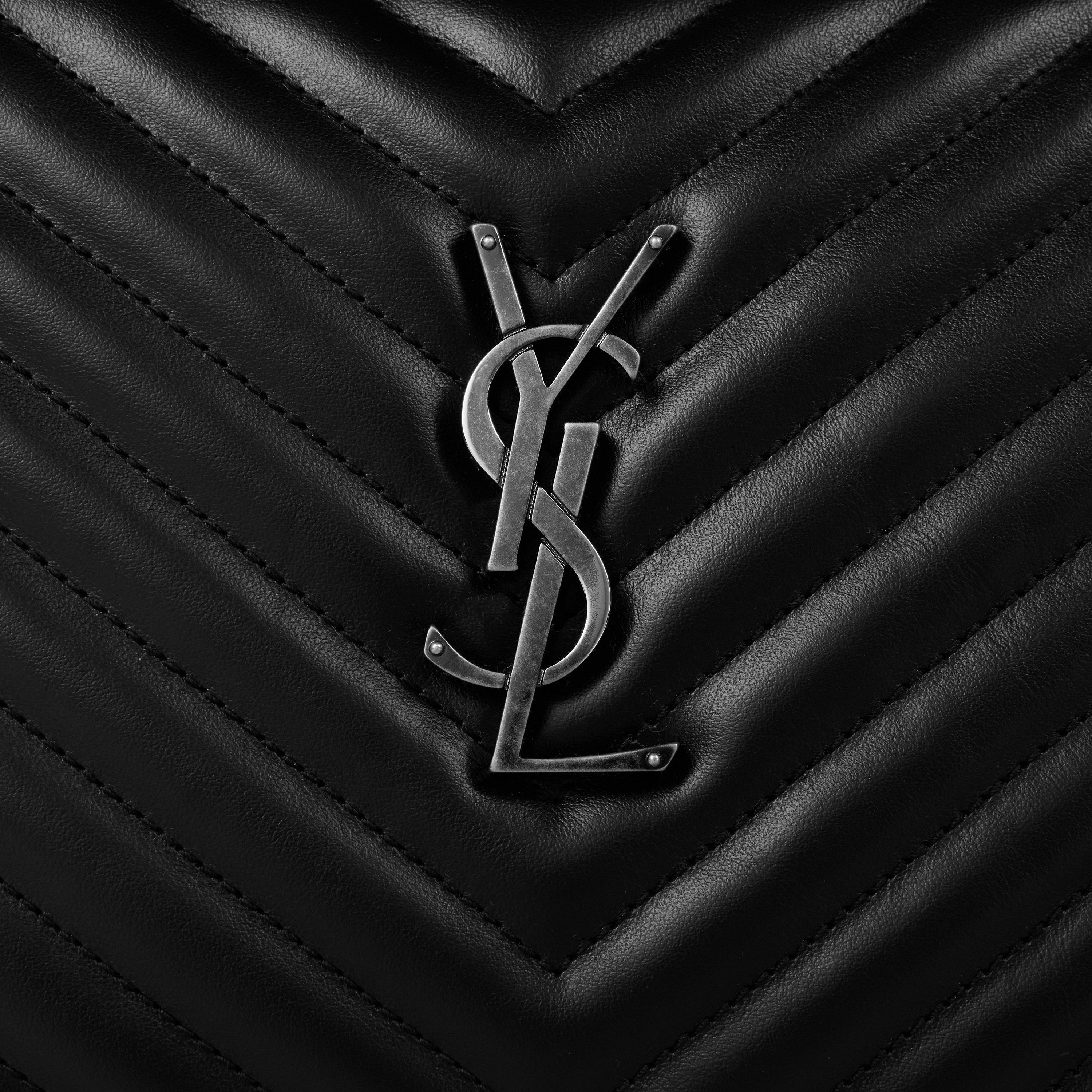 Black/Silver - Saint Laurent - Lou Camera Bag - 7