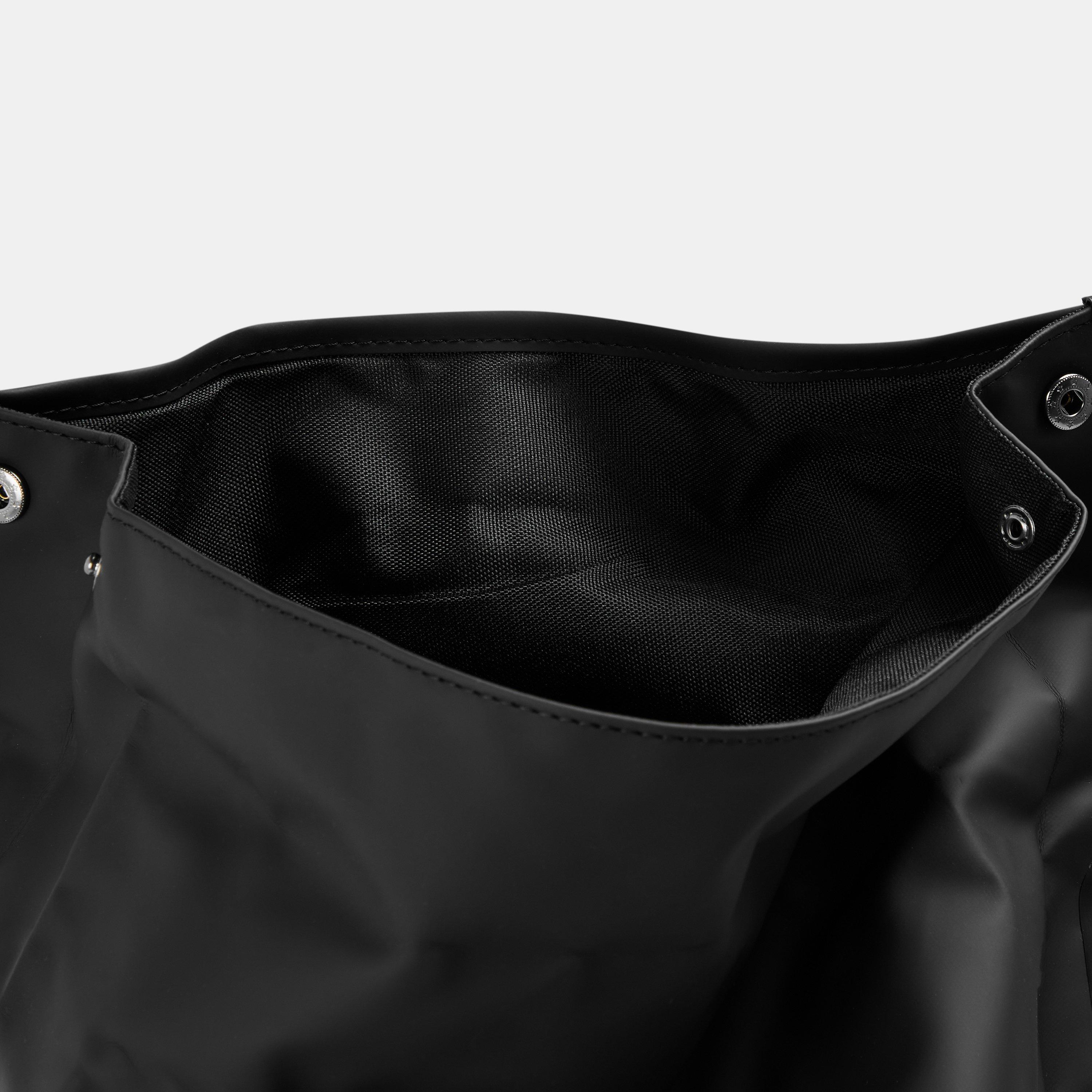 Black 01 - Rains - Rolltop Rucksack - 6