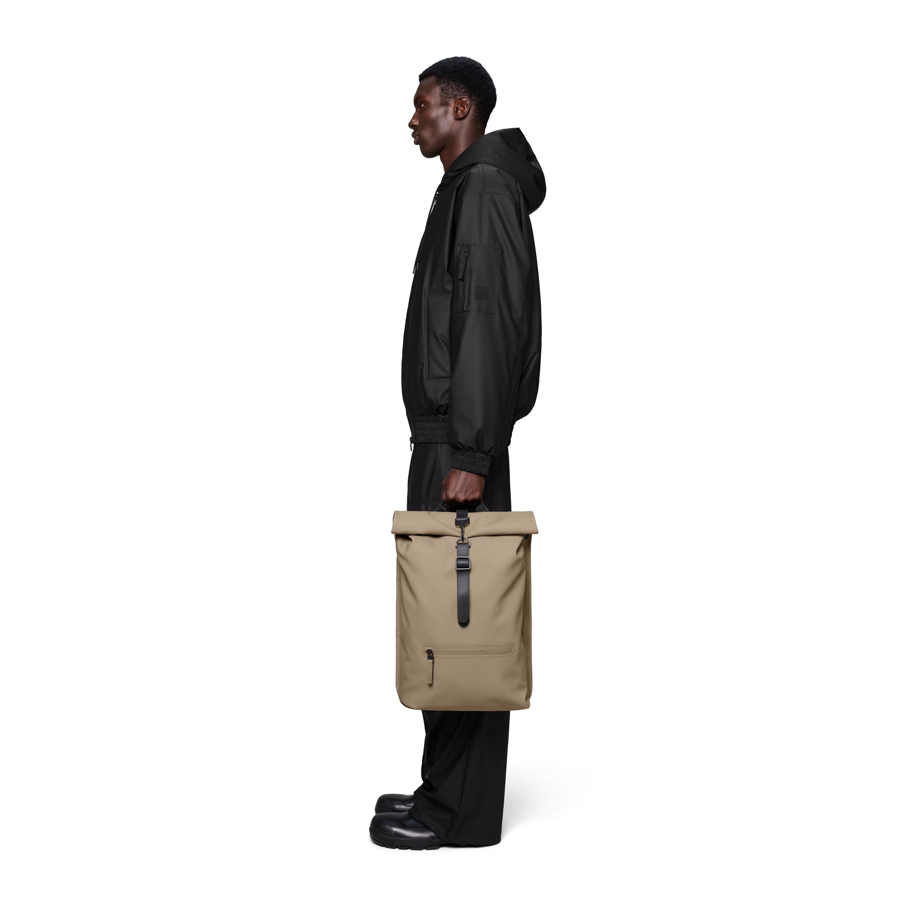 Beige 133 - Rains - Rolltop Rucksack - 5