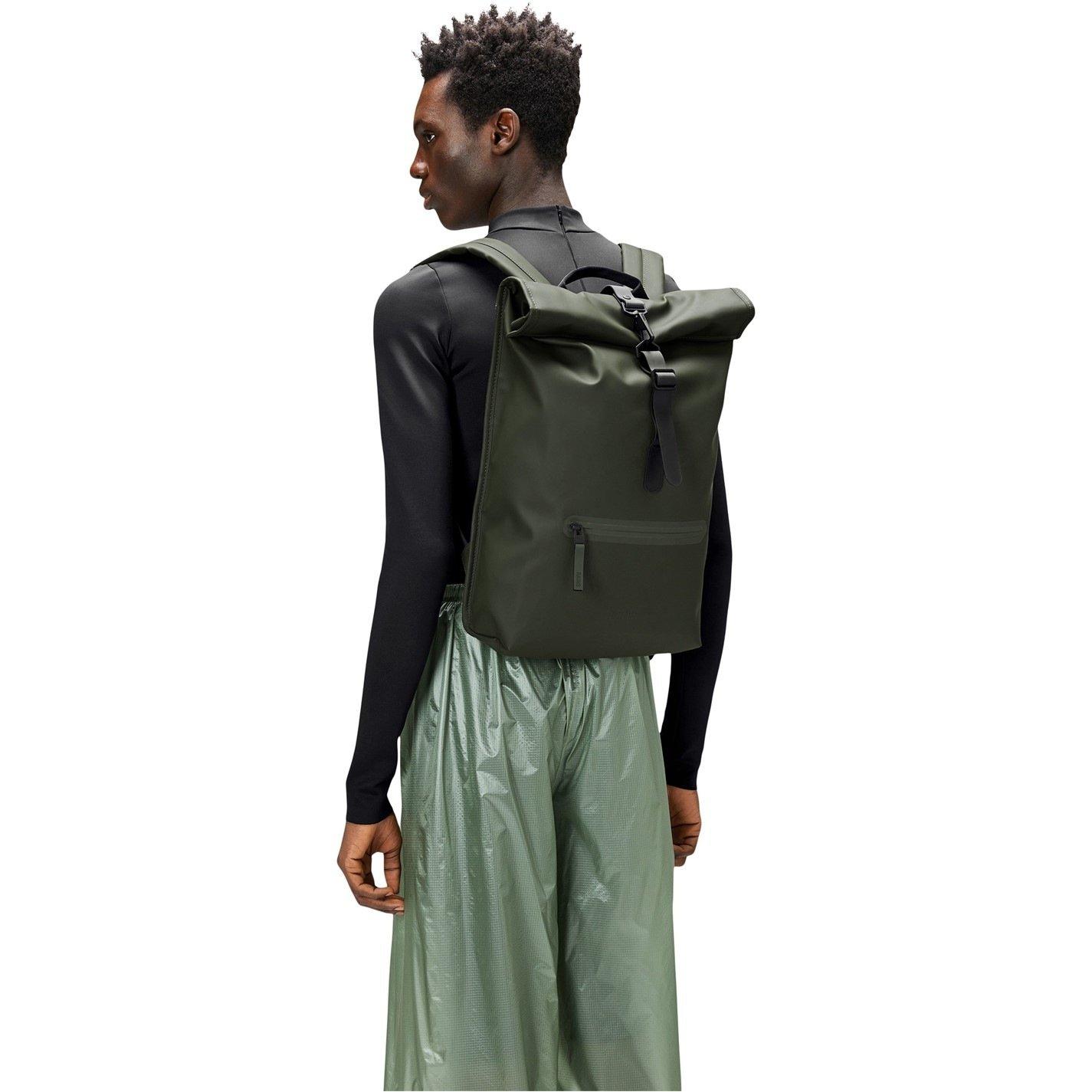 Green 03 - Rains - Rolltop Rucksack - 3