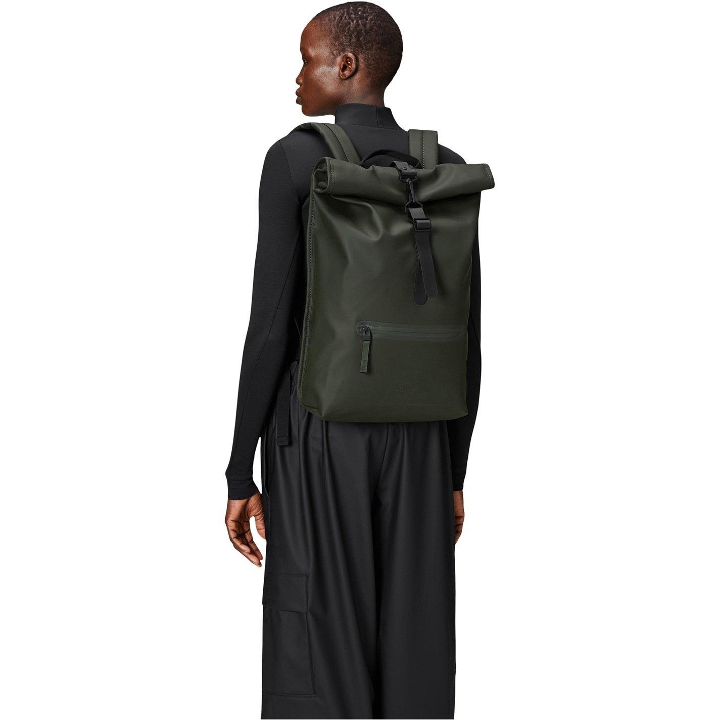 Green 03 - Rains - Rolltop Rucksack - 4