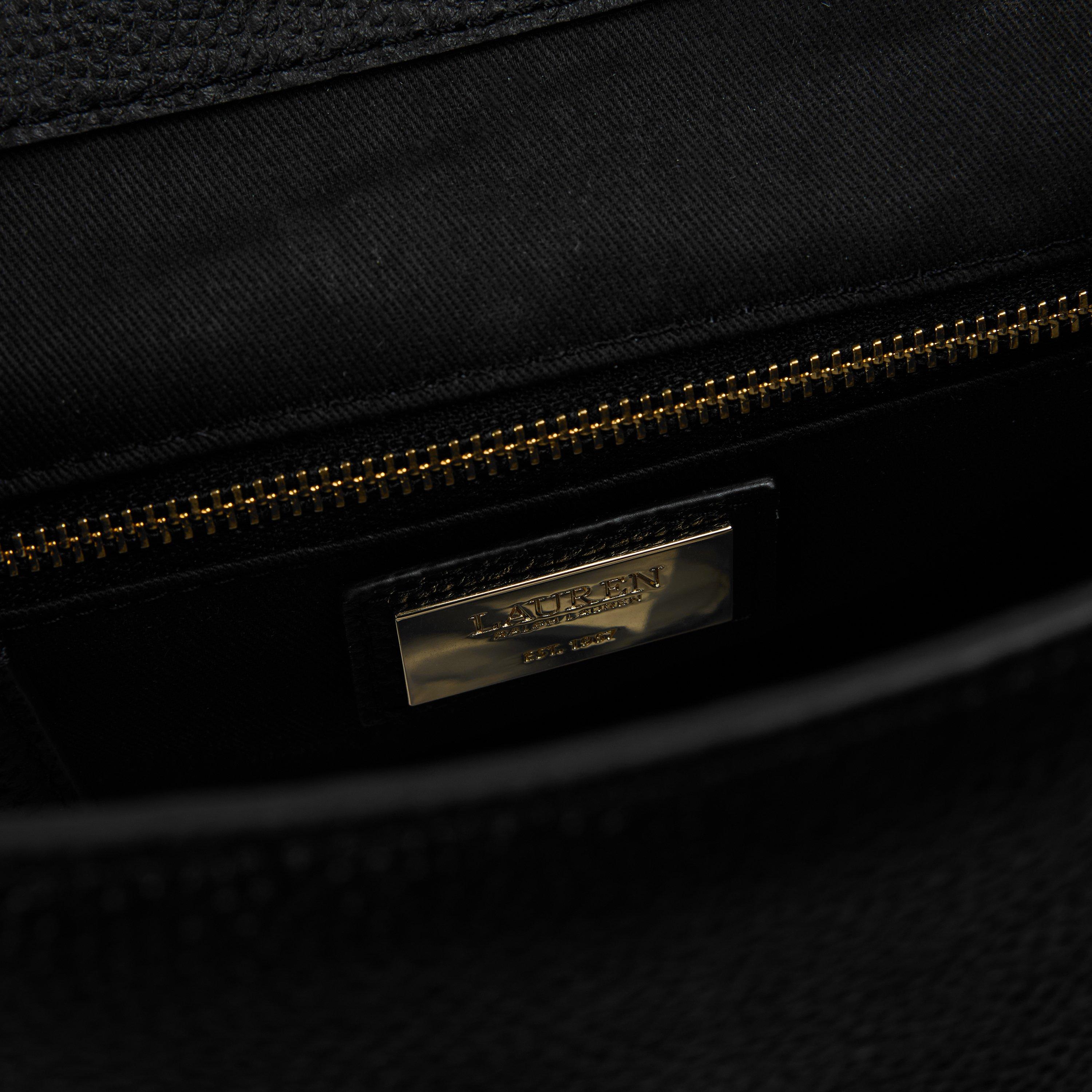 BLACK - Lauren by Ralph Lauren - Women's Real Leather Cameryan Backpack - 5