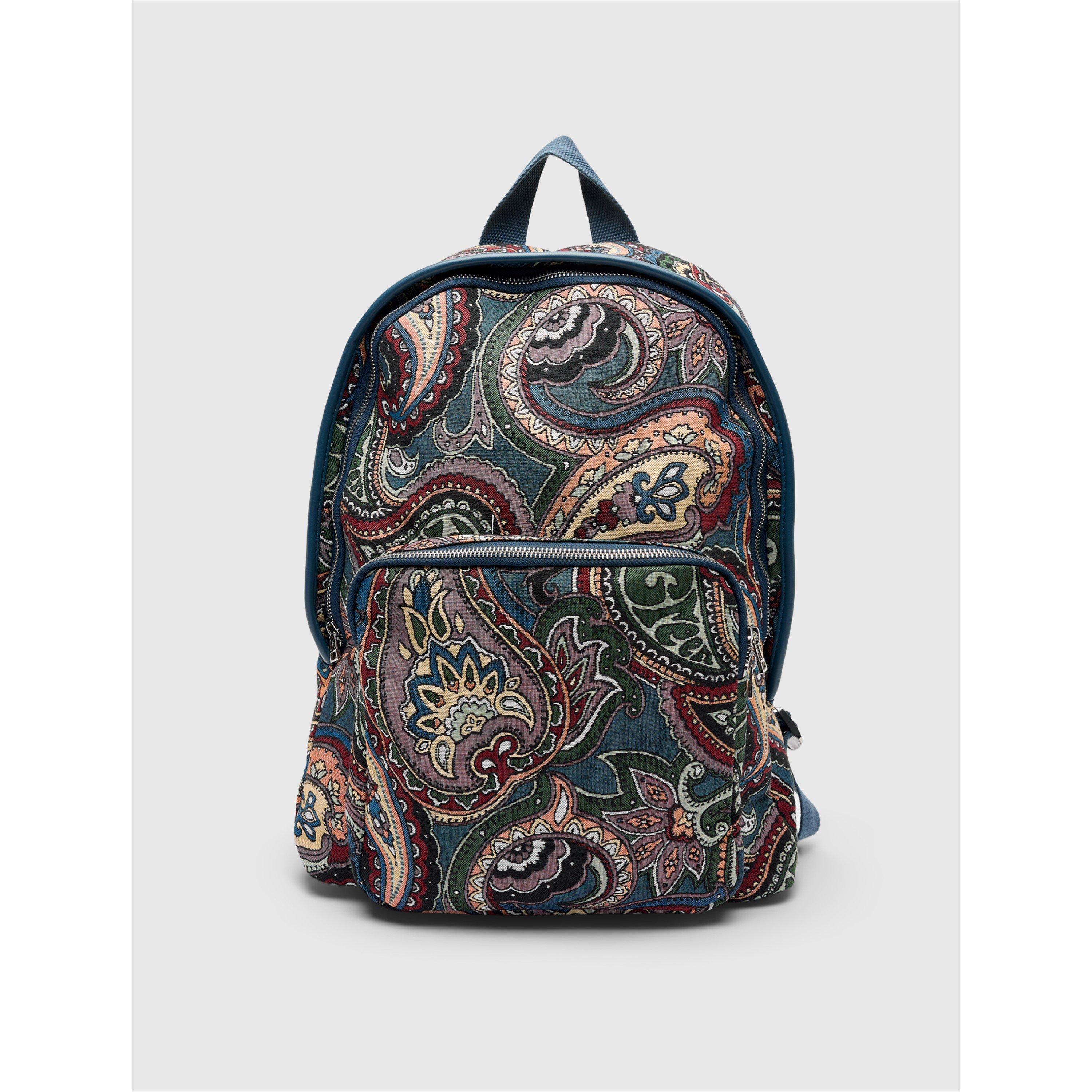 Multi - Pretty Green - Men's PG Pais Jacquard Backpacks - 1