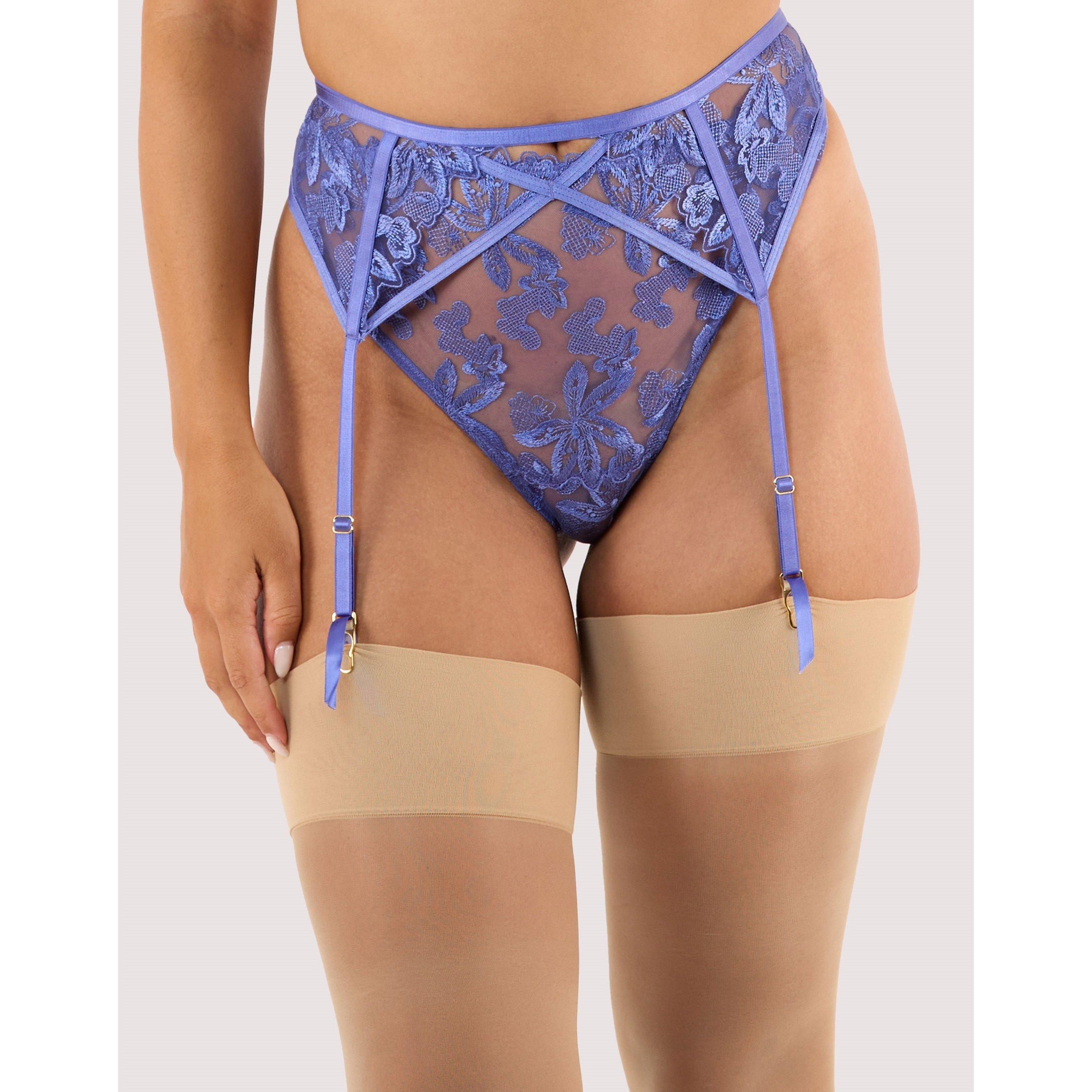Playful Promises Eva Space Dust Blue Embroidery Suspender