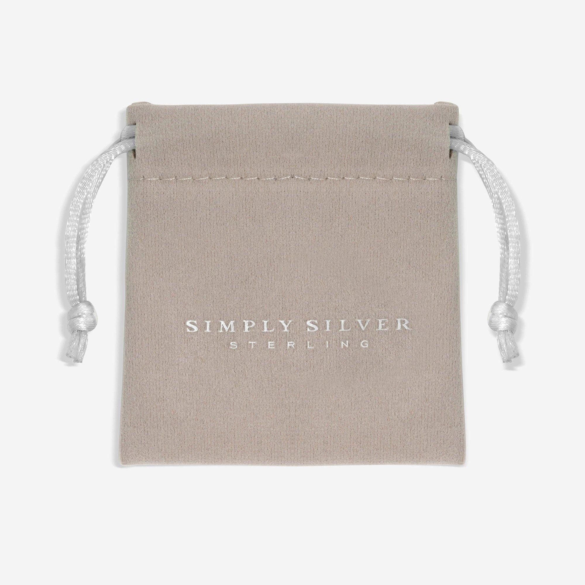 Silver - Simply Silver - Sterling Silver 925 Pave Love Knot Necklace - 5