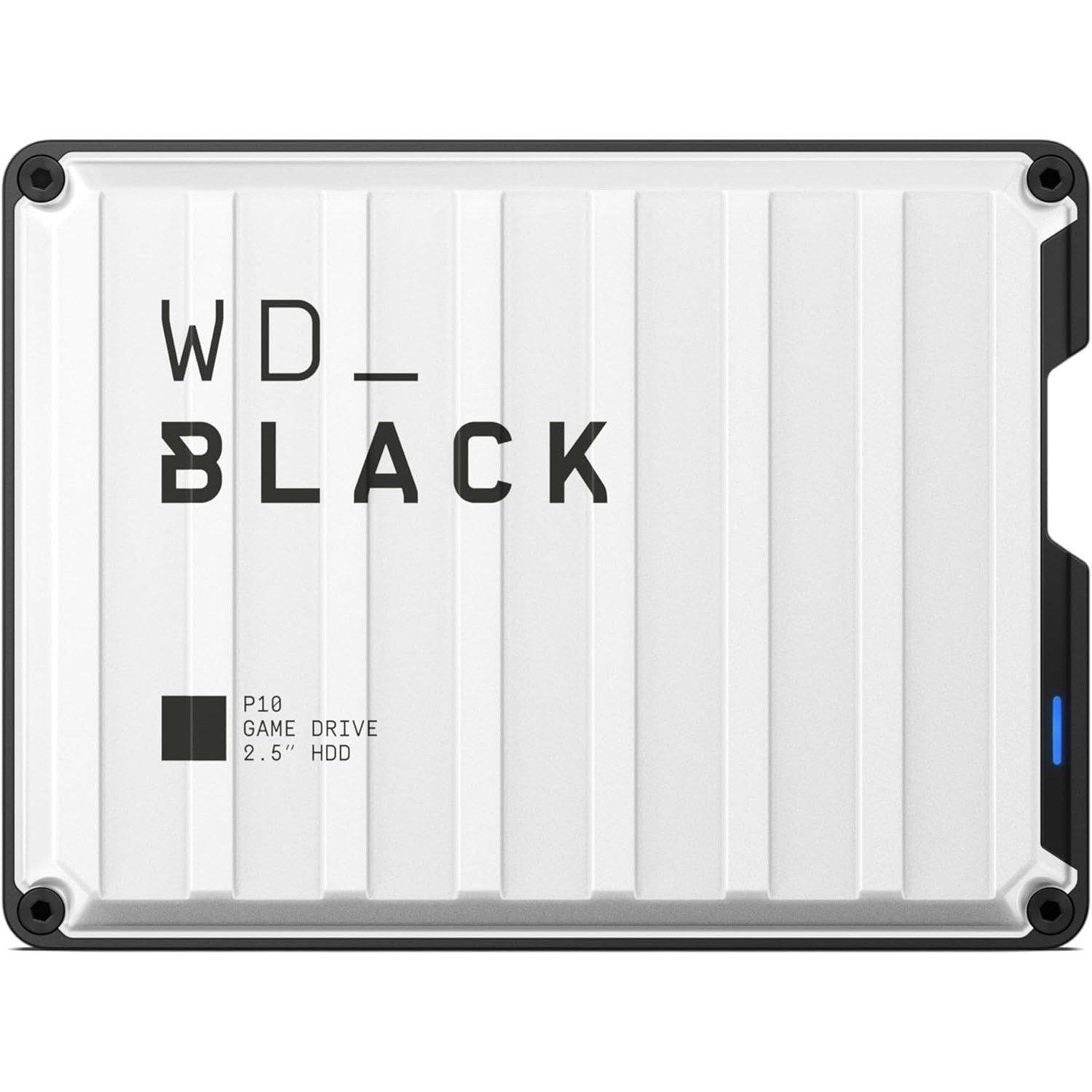 White - Western Digital - WD_BLACK P10 Game Drive Works with PlayStation® - 6TB (White) - 1