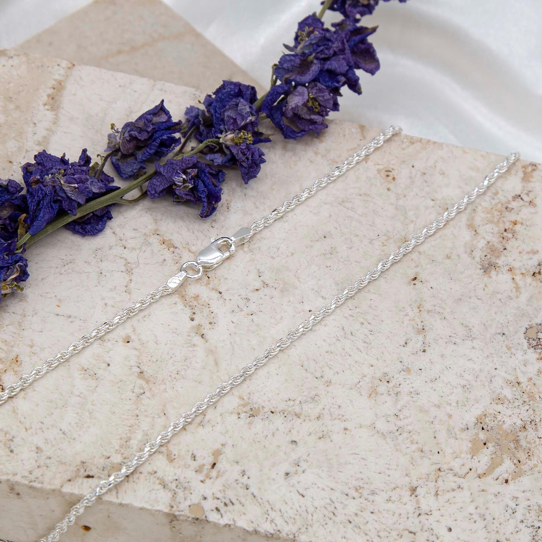 Sterling Silver - Be You - Sterling Silver Diamond Cut Rope Chain - 3