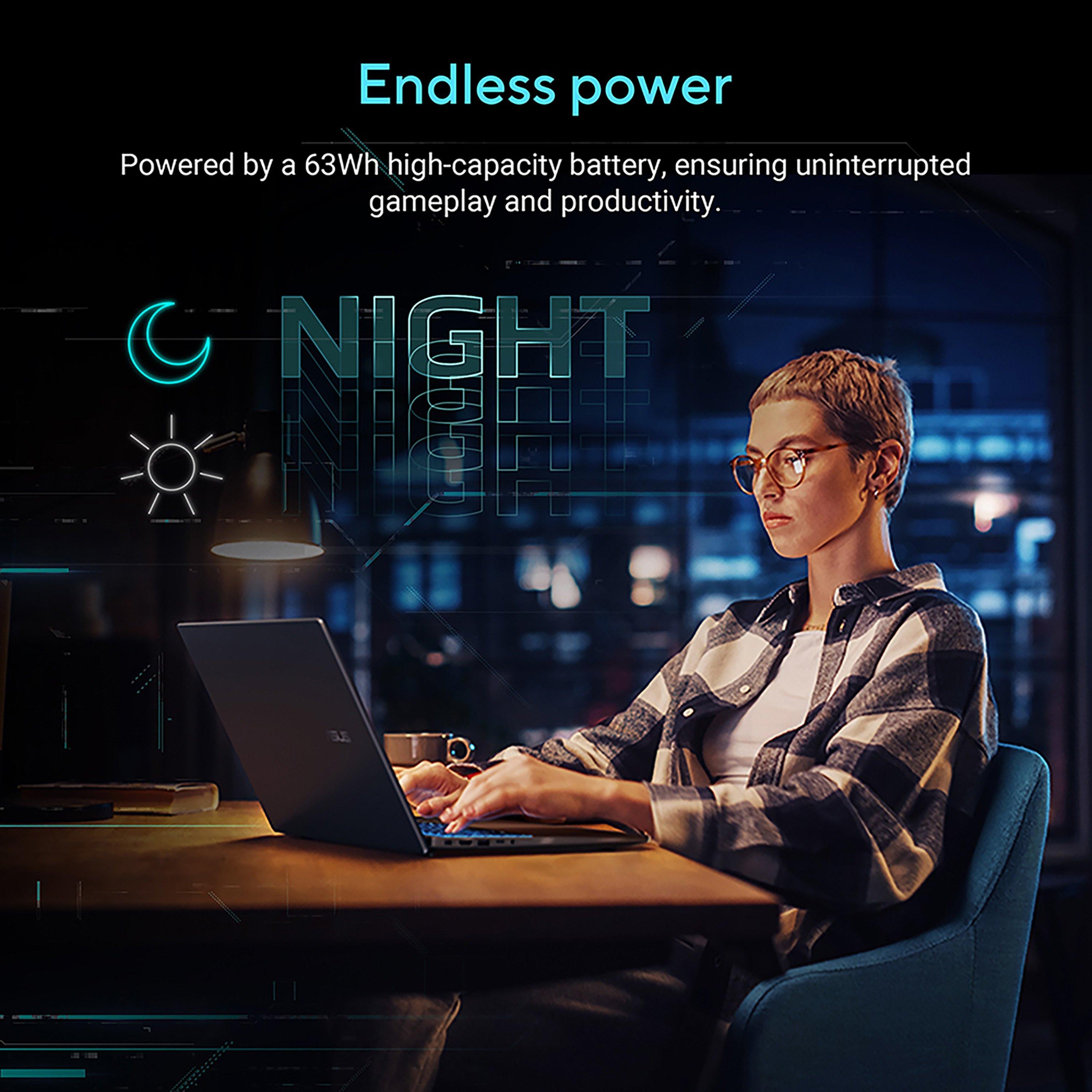 Black - ASUS - ASUS V16 V3607VH 16Inch Gaming Laptop - Intel Core 5 210H 16GB 512GB RTX 5050 - 5