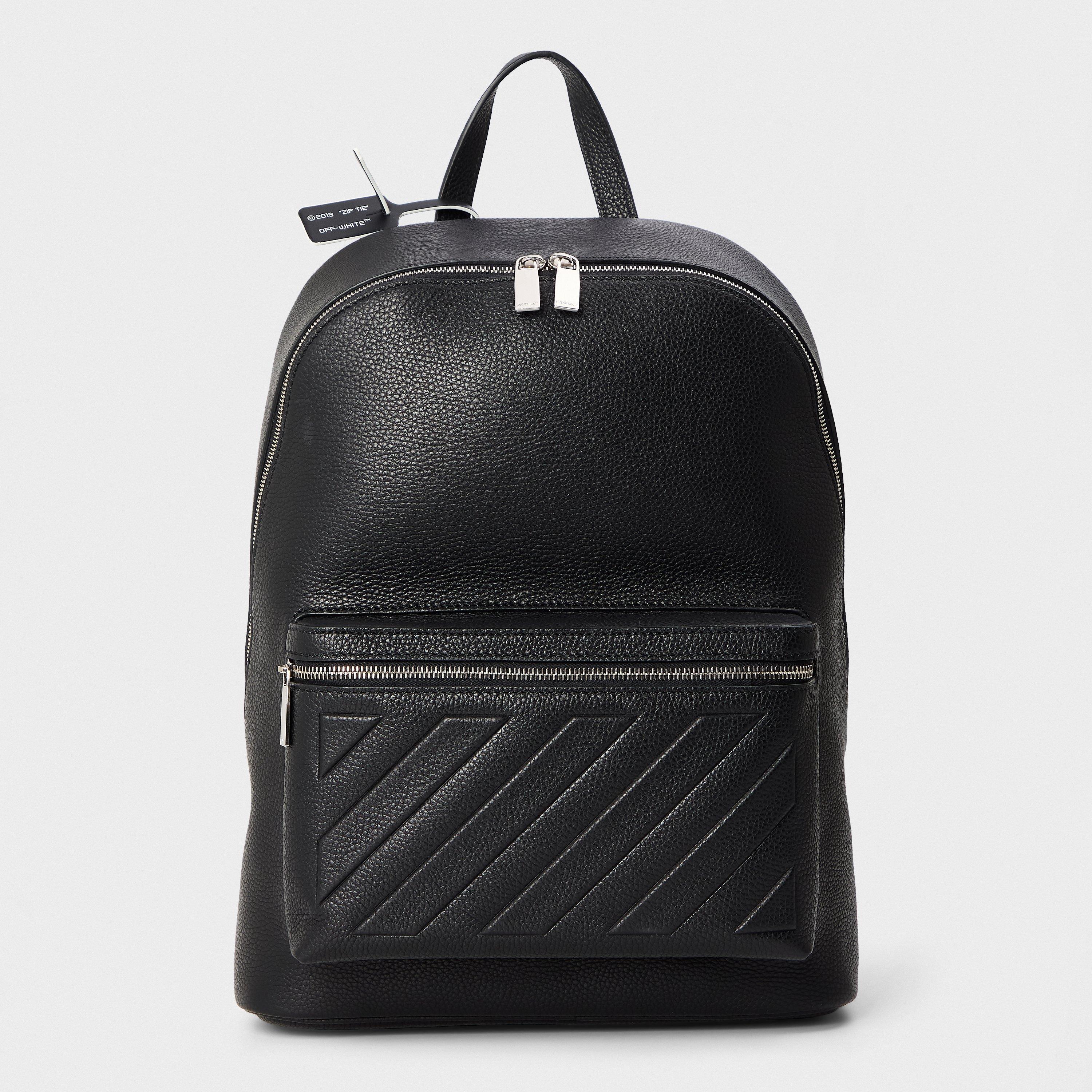 Black - Off White - Men's Backpack - 1